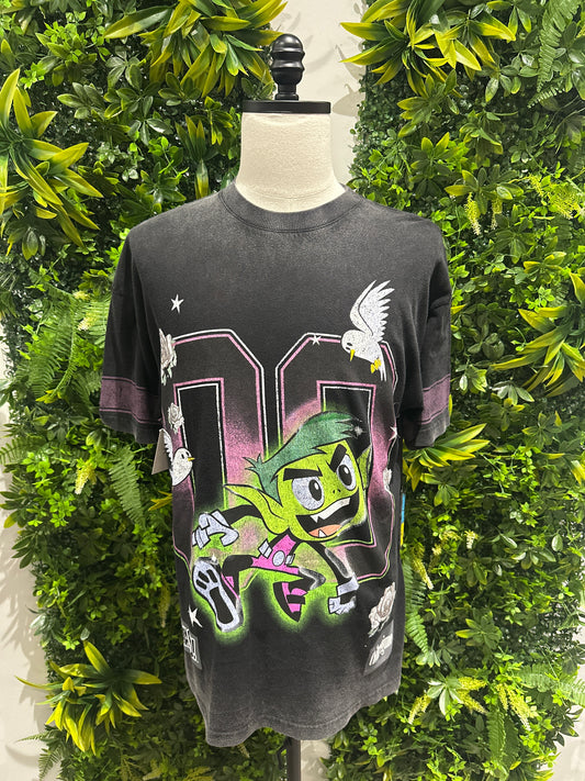 (Mens Medium) Civil Regime Teen Titan 'Beast Boy' Shirt 007