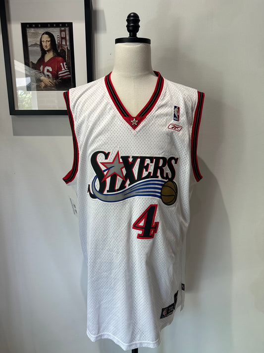(Mens 2X) NBA Philadelphia Sixers 'Chirs Webber' Jersey 007