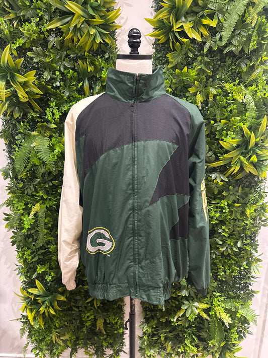 (Mens XL) 90s Green Bay Packers Sharktooth Jacket