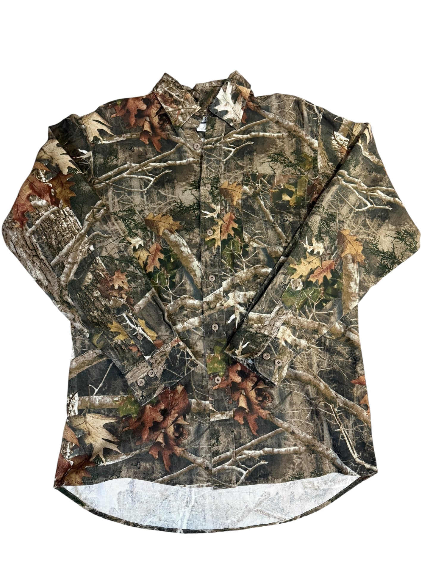 (Mens Medium) Camo Button Up Shirt