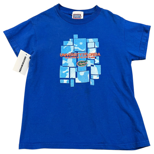 Vintage Florida Gators Shirt Kids Youth Medium Short Sleeve Blue