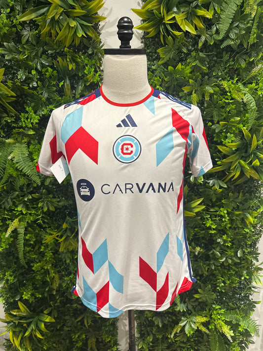 (Mens Medium) Adidas MLS Chicago Fire FC Jersey 007