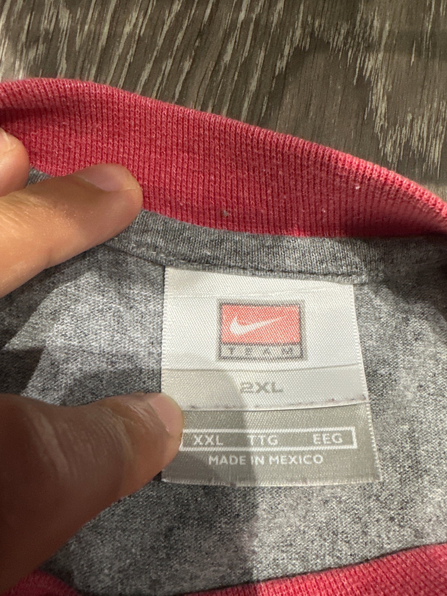 (Mens 2X) Nike Center-Swoosh MLB Cinncinati Reds Shirt 007