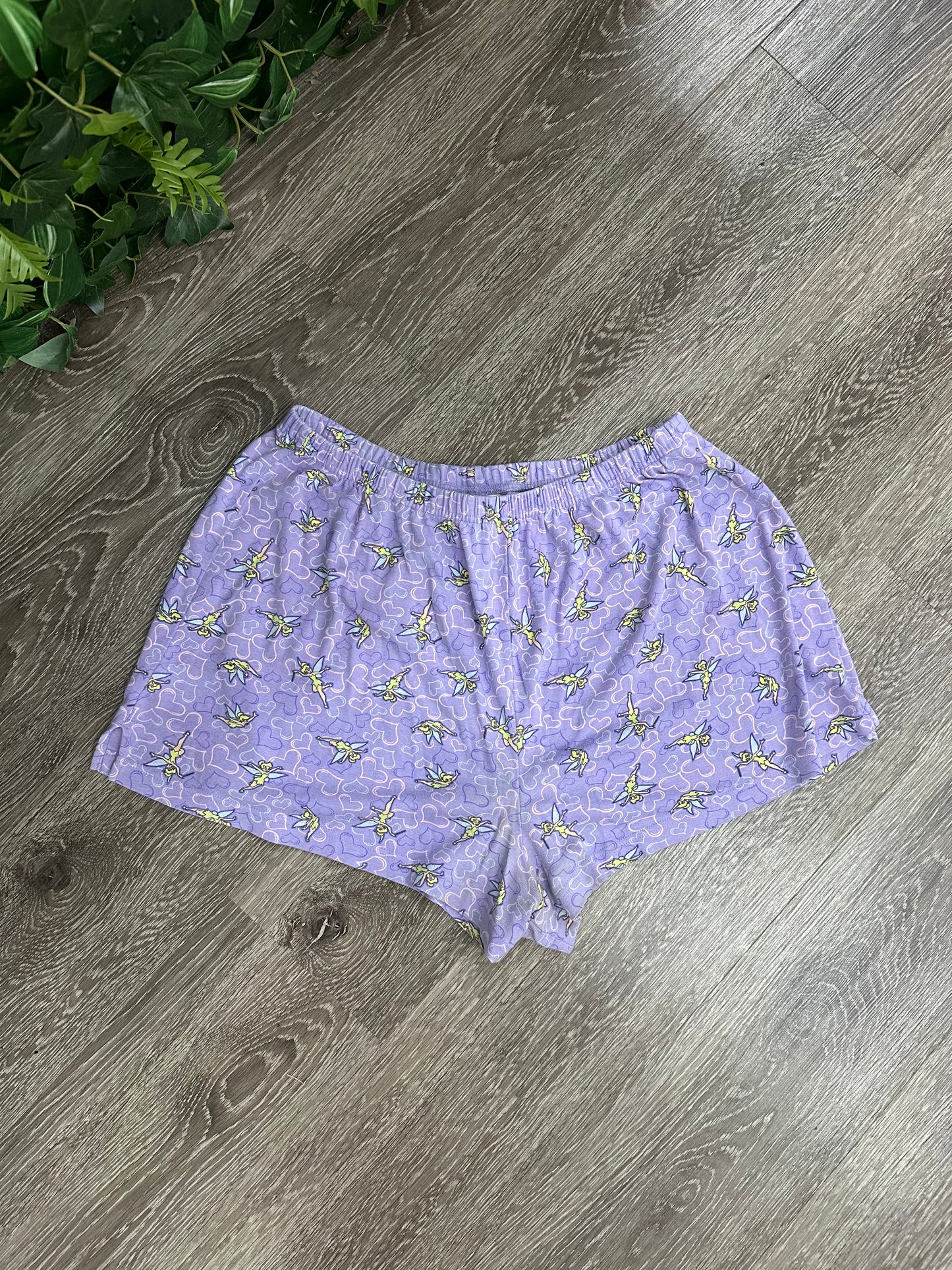 (Womans XL) 90s Tinker Bell Disney Sleeping Shorts