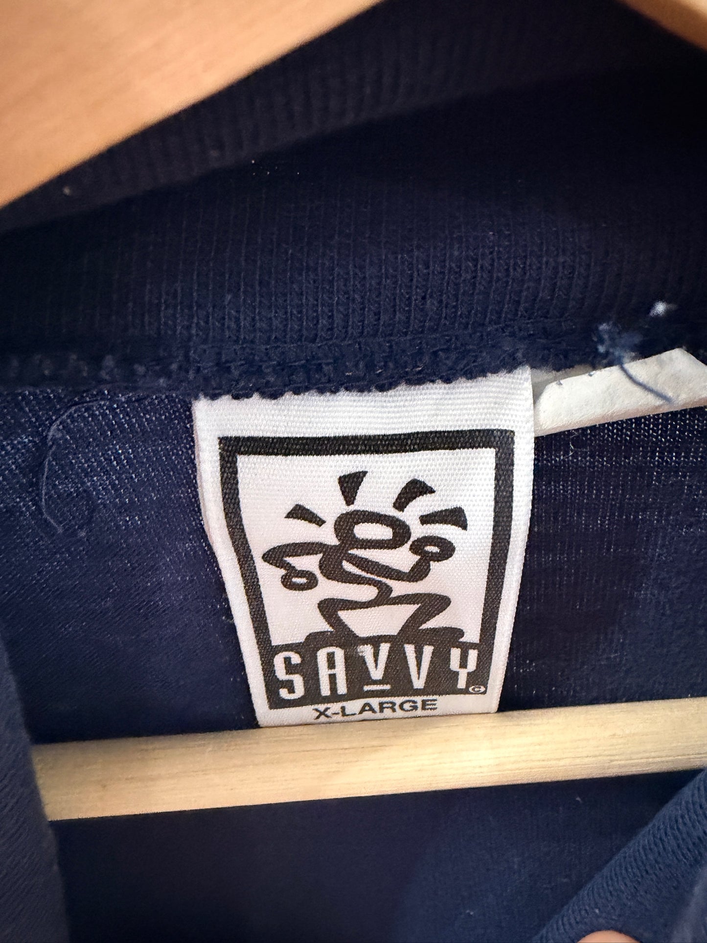 (Mens XL) 90s Notre Dame Turtle Neck Lightweight Sweater