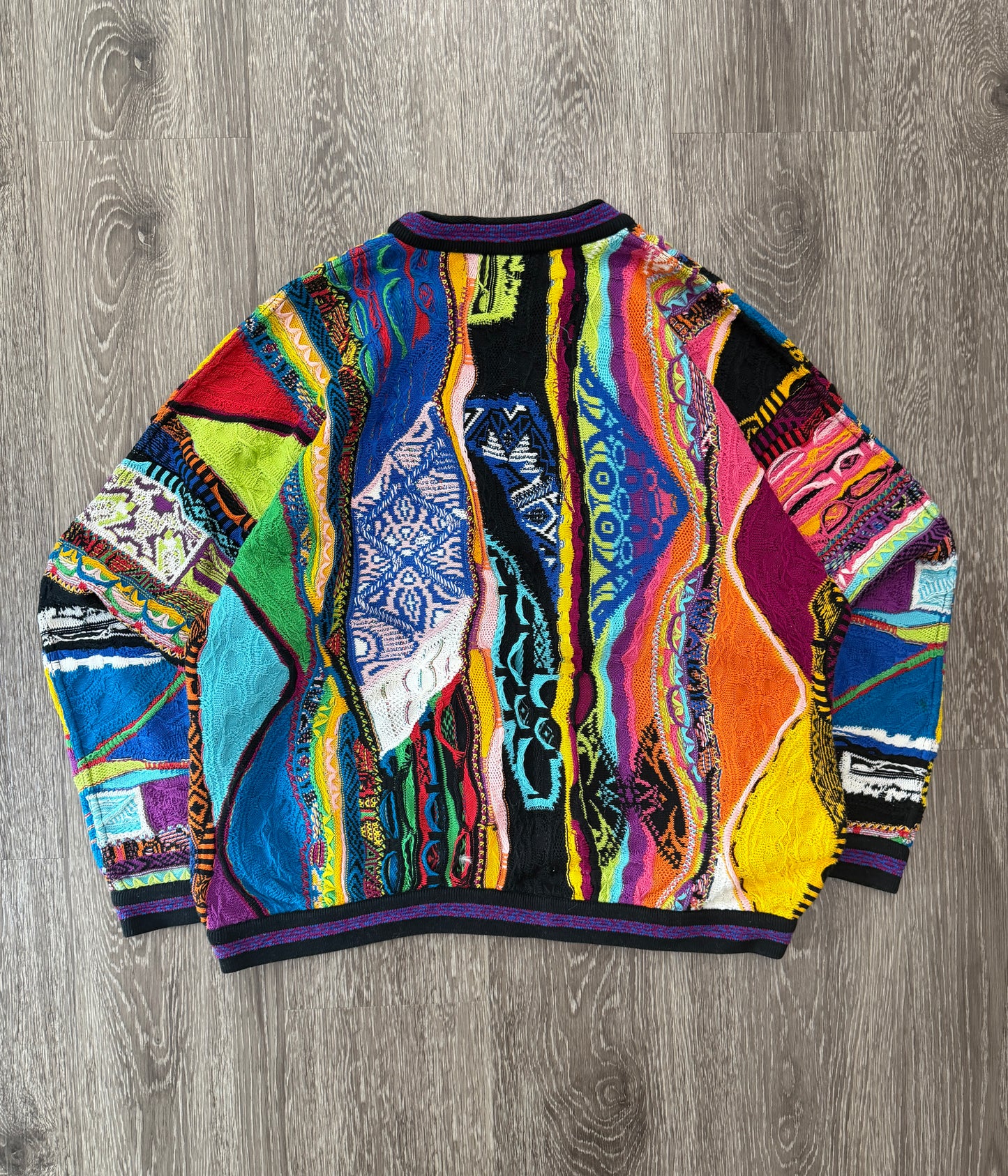 (Mens Large) 90s Coogi 3D Knit Sweater