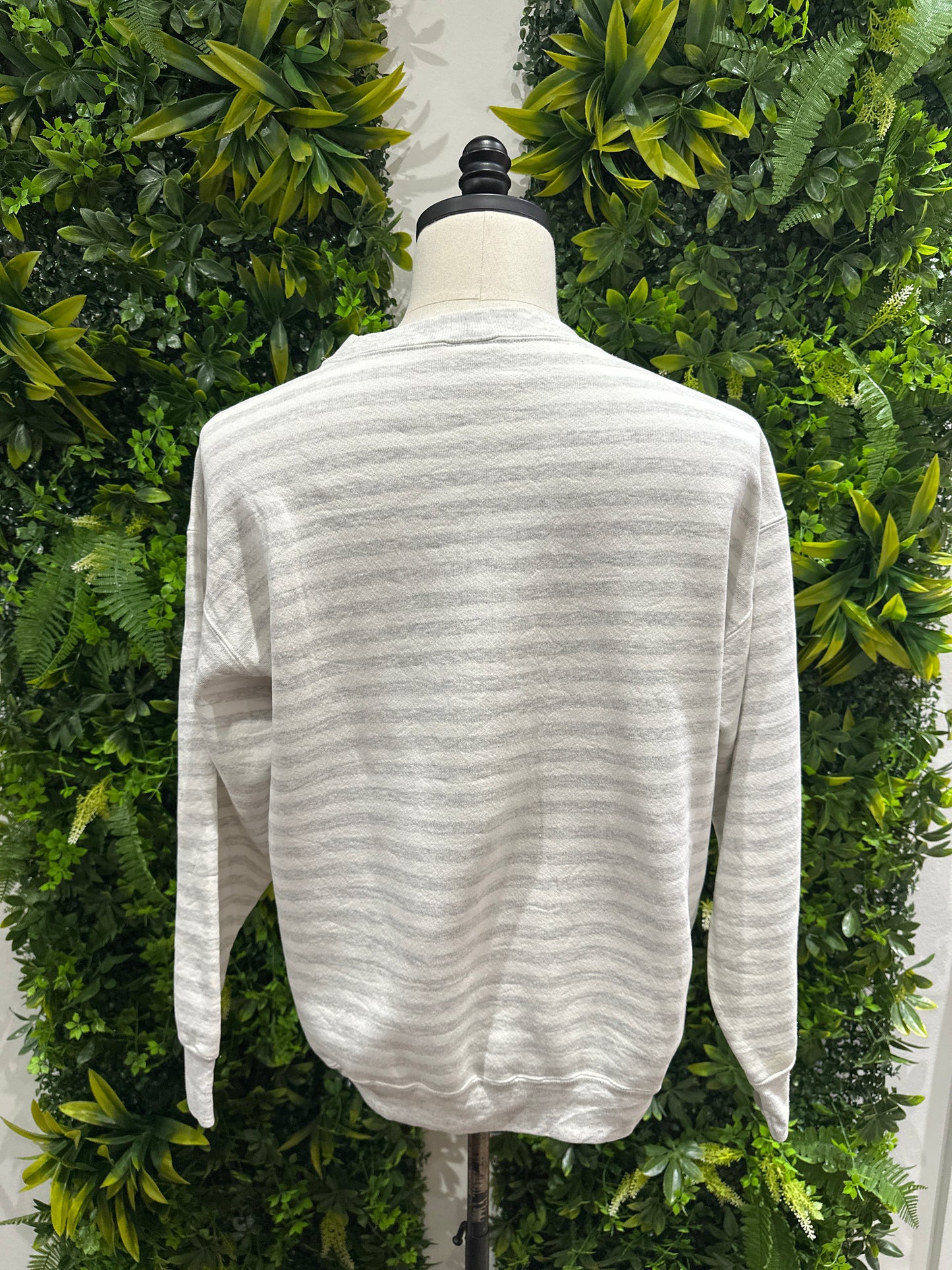 (Mens Large) 90s J.F Dulles Striped Sweater 007