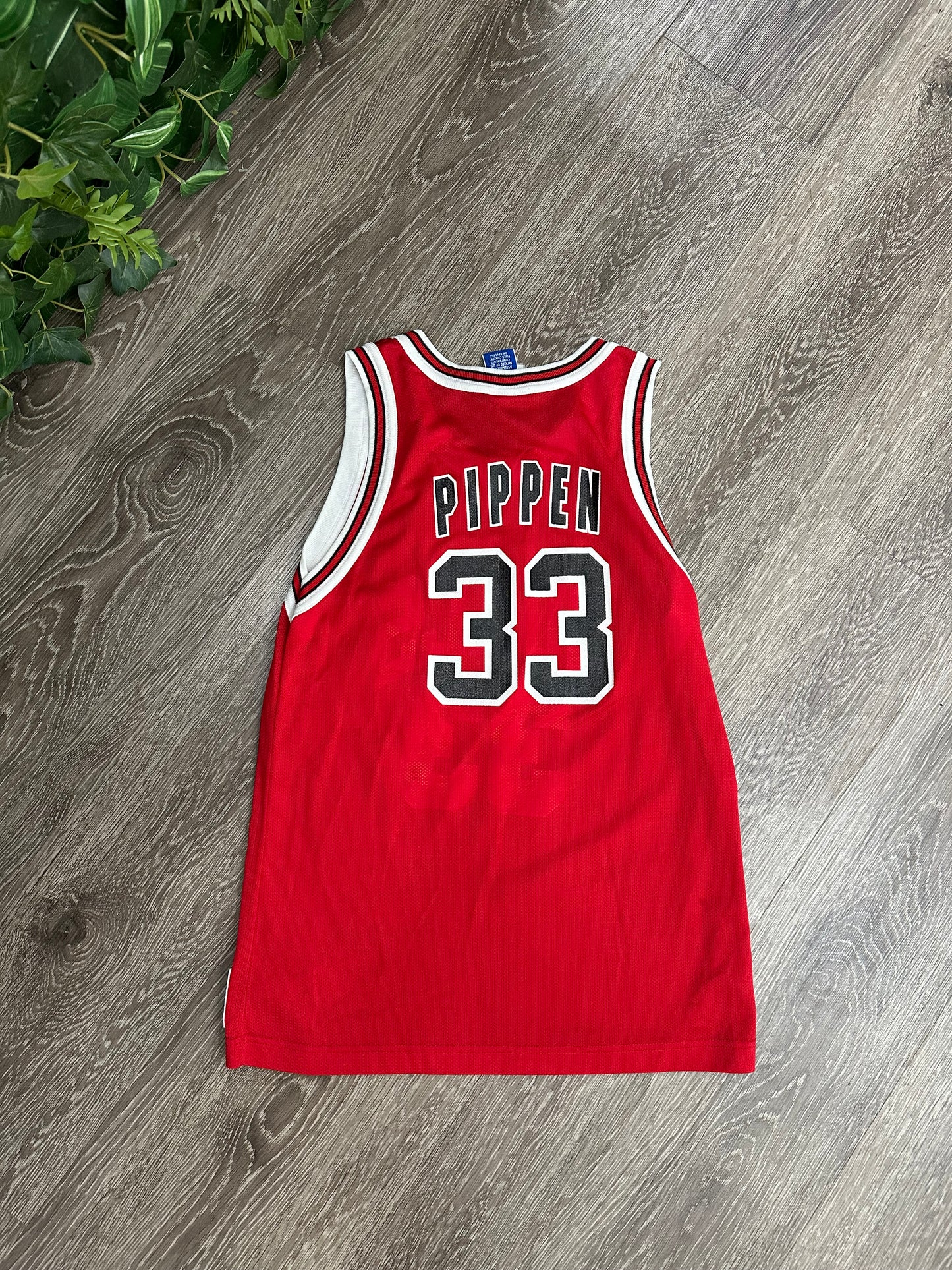 (Kids Large) 90s Chicago Bulls 'Scottie Pippen' Jersey 007