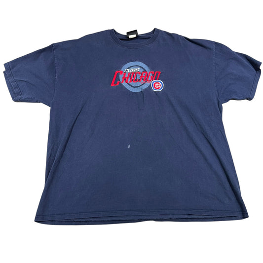 Vintage Chicago Cubs Shirt Mens 3XL XXXL Embroidered Short Sleeve
