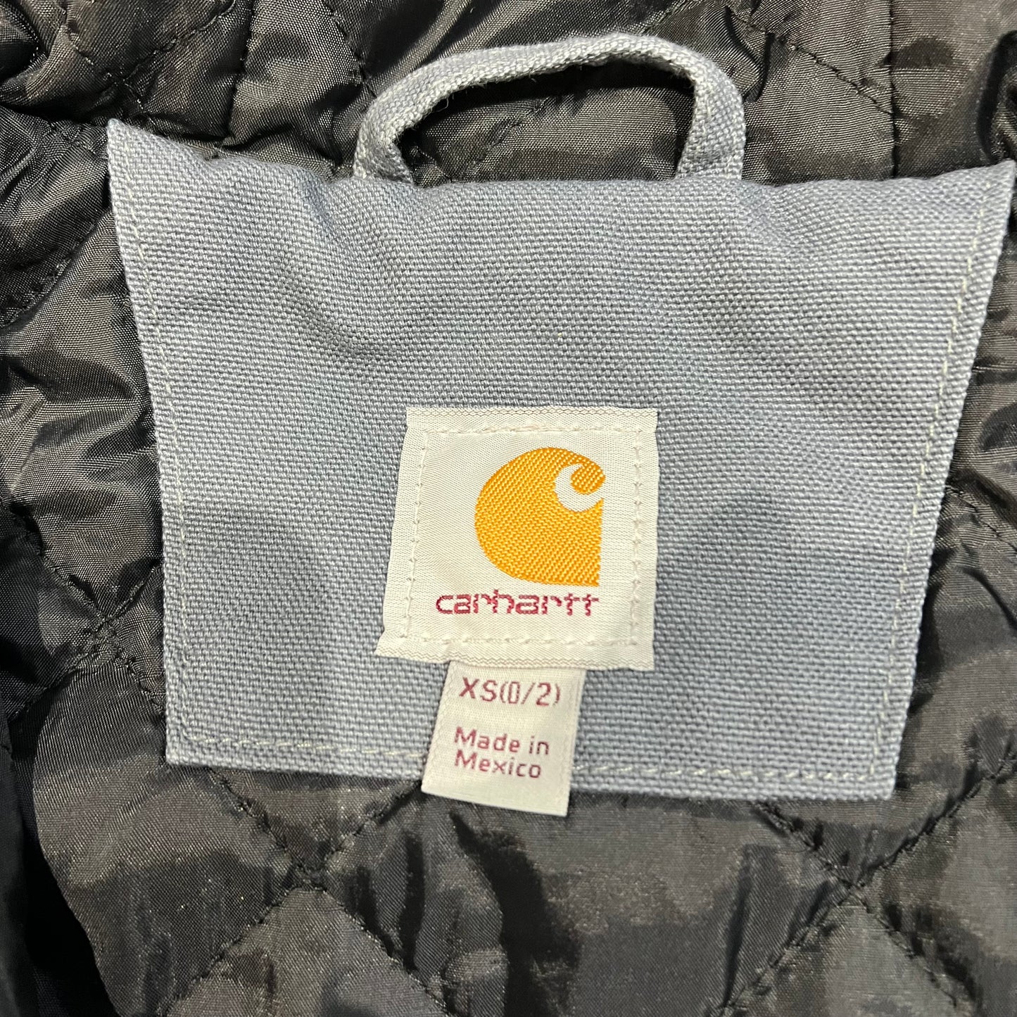 Carhartt Active Jacket Womans XS 0/2 Quilt Lined Gray Blue