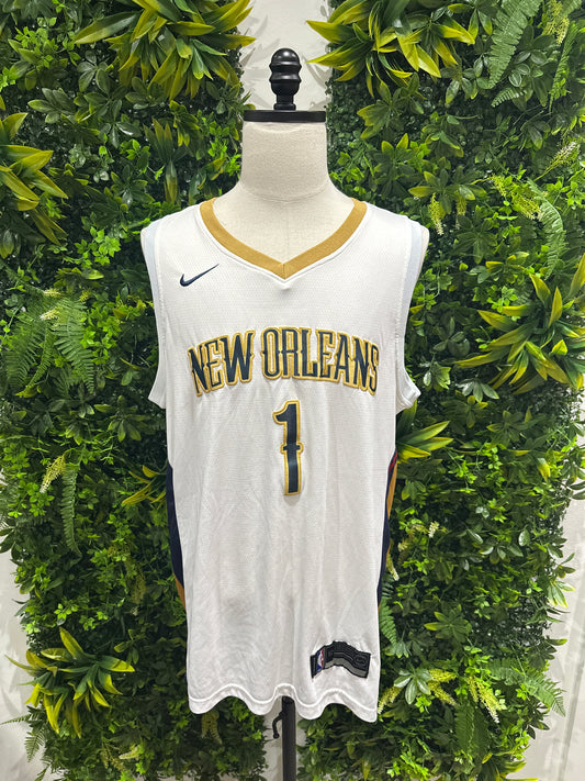 (Mens Large) New Orleans Zion Williamson Jersey