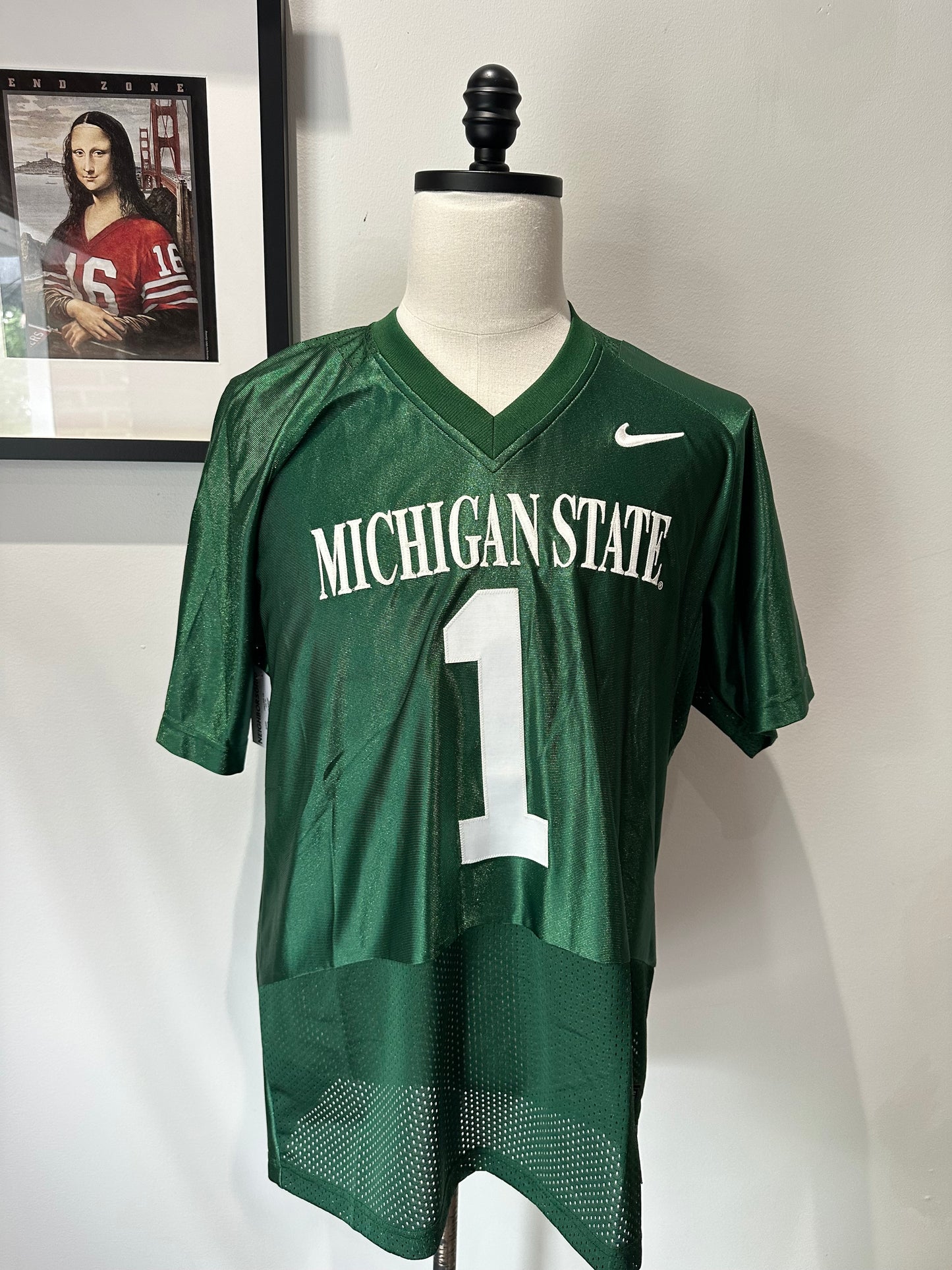 (Mens Medium) Nike Michigan State Football Jersey 007