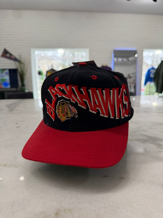 90s Chicago Blackhawks AJD Wave Hat