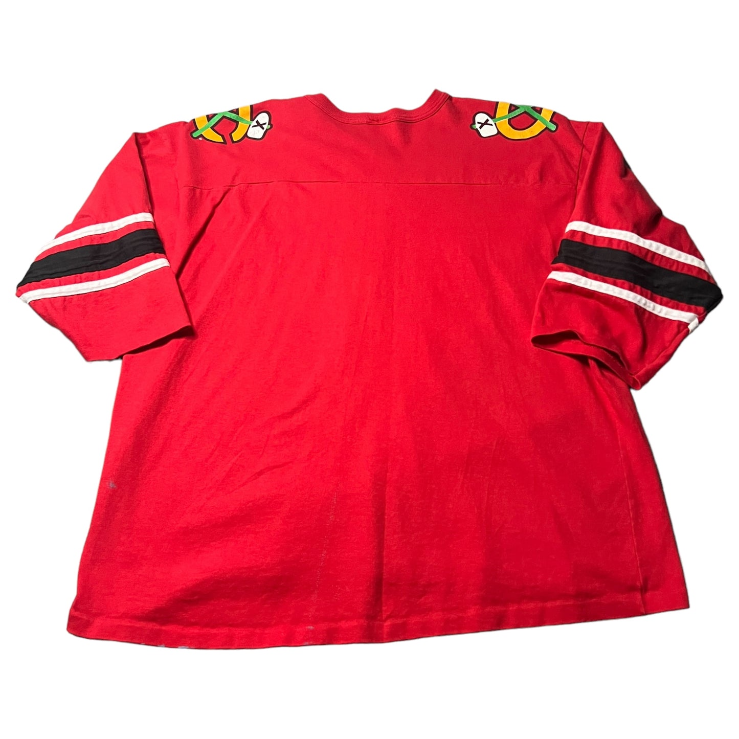 Vintage Chicago Blackhawks Jersey Shirt Womans XL 90's NHL Red