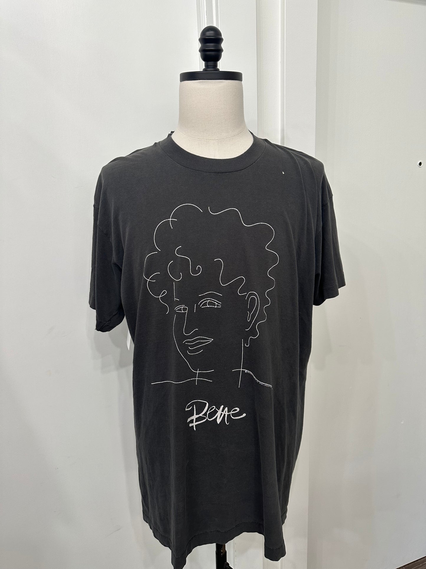 (Mens XL) 90s Bette Midler Line Drawing Shirt