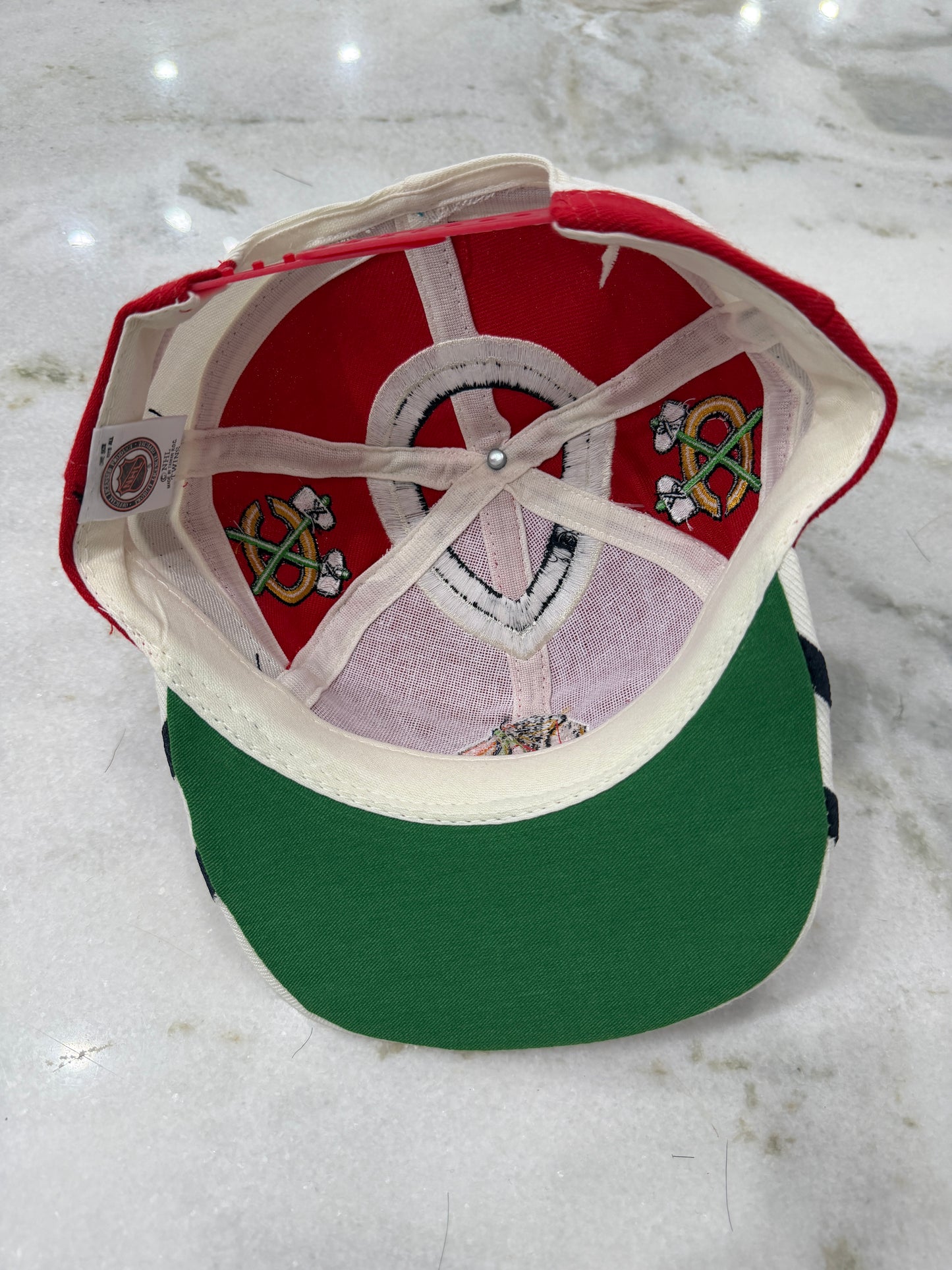 90s Chicago Blackhawks Twins Enterprise Jersey Hat