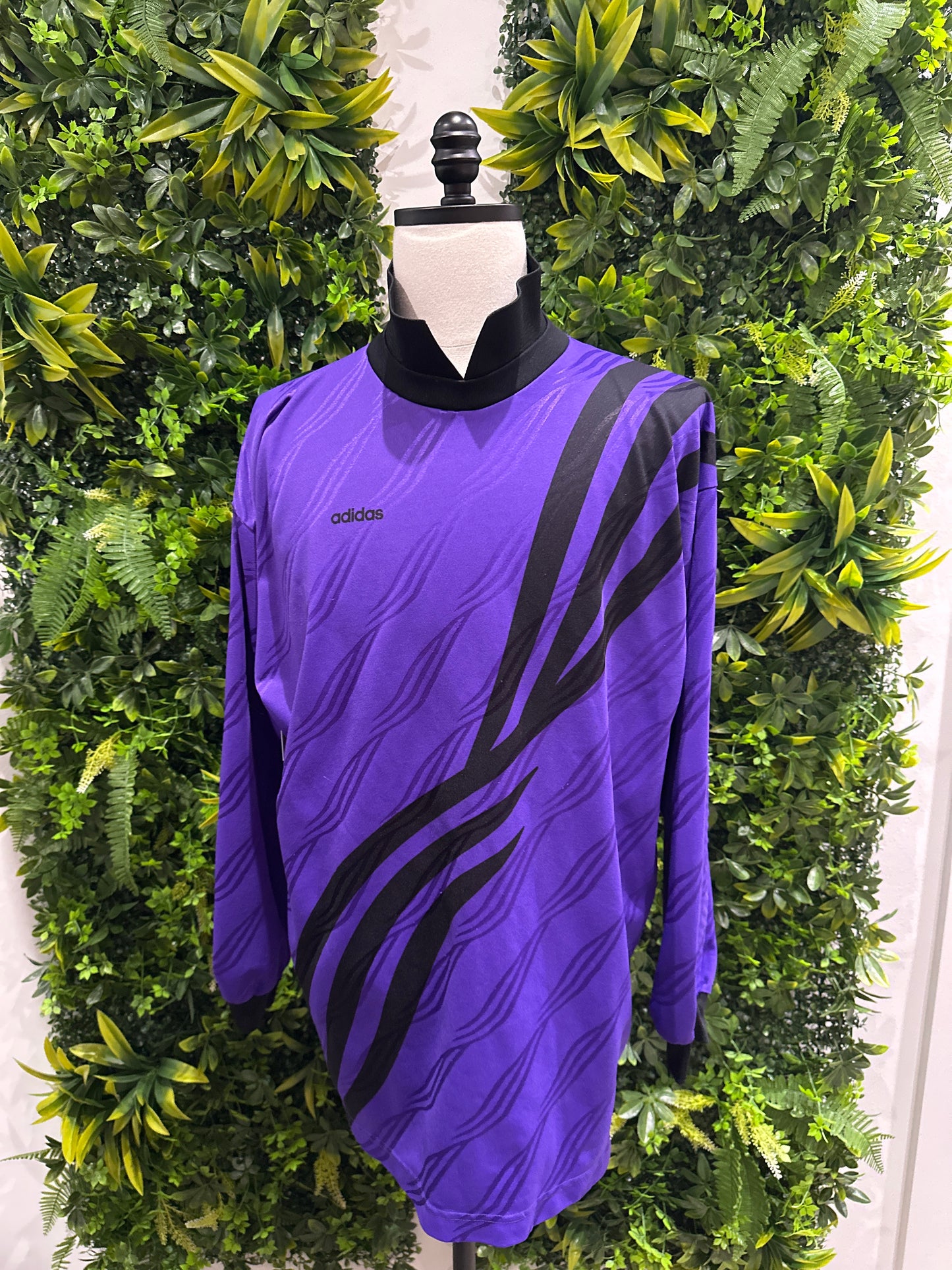 (Mens XL) 90s Adidas Purple Goali Soccer Jersey 007