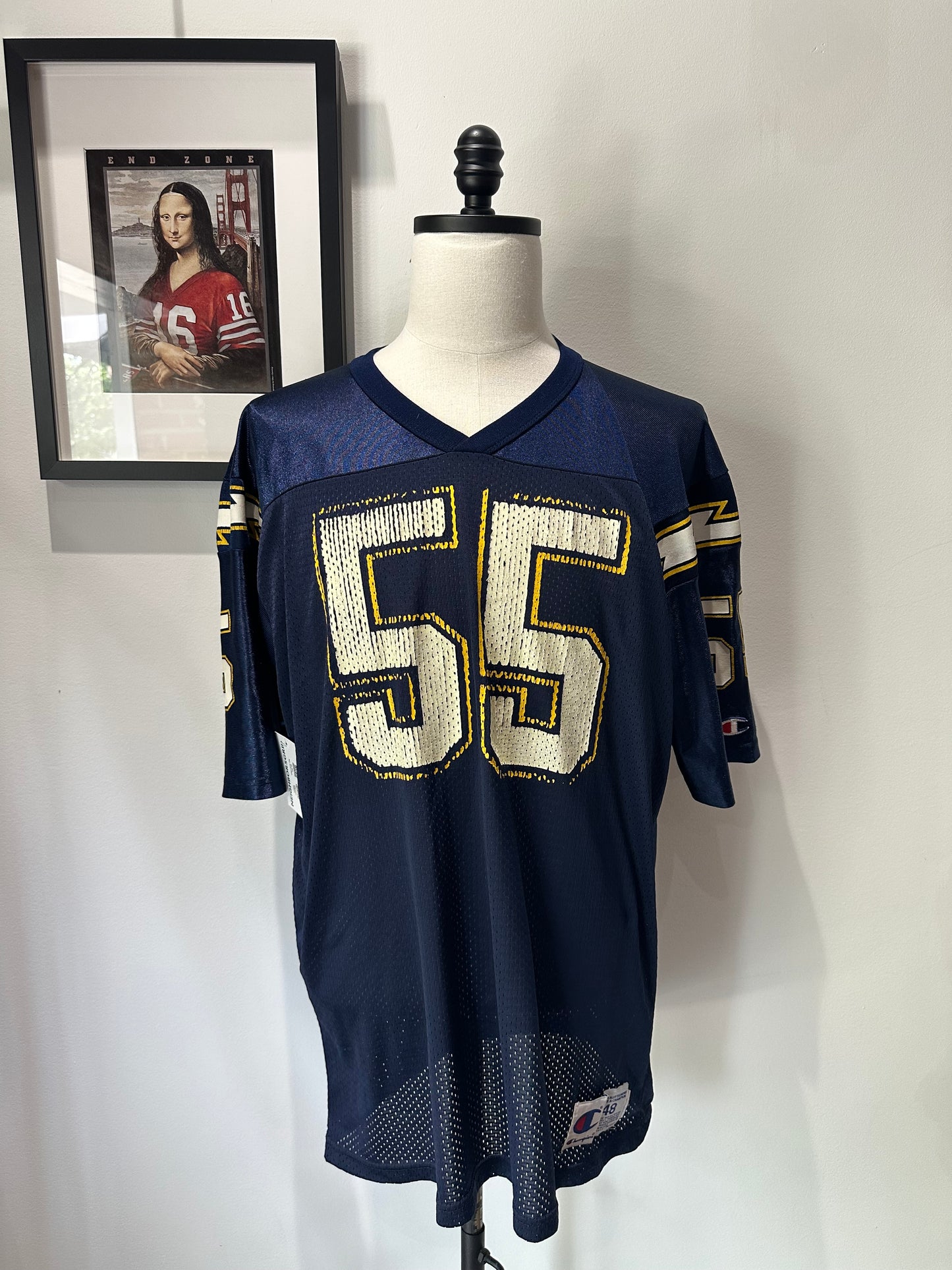(Mens XL) 90s Chargers 'Junior Seau' Jersey 007