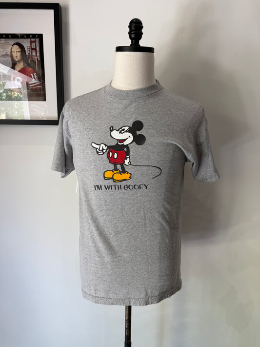 (Mens Medium) Disney Mickey Mouse I'm With Goofy Shirt
