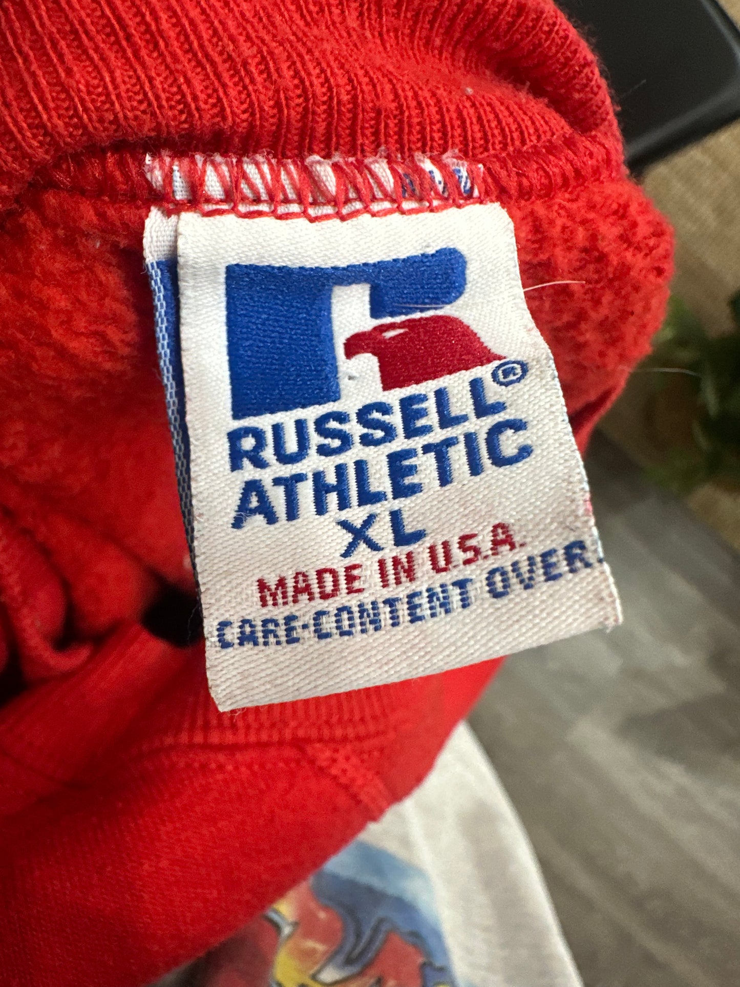 (Mens XL) 90s Nebraska University Spell-Out Sweater 007