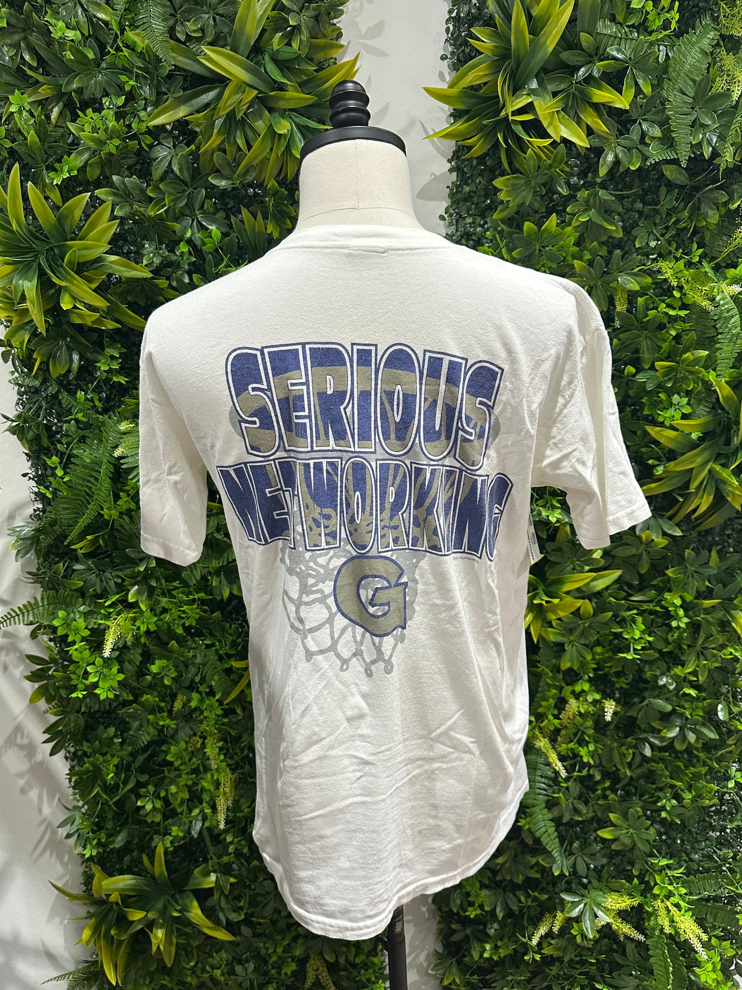 (Mens Large) 90s Gerogetown University 'Serious Networking' Shirt 007