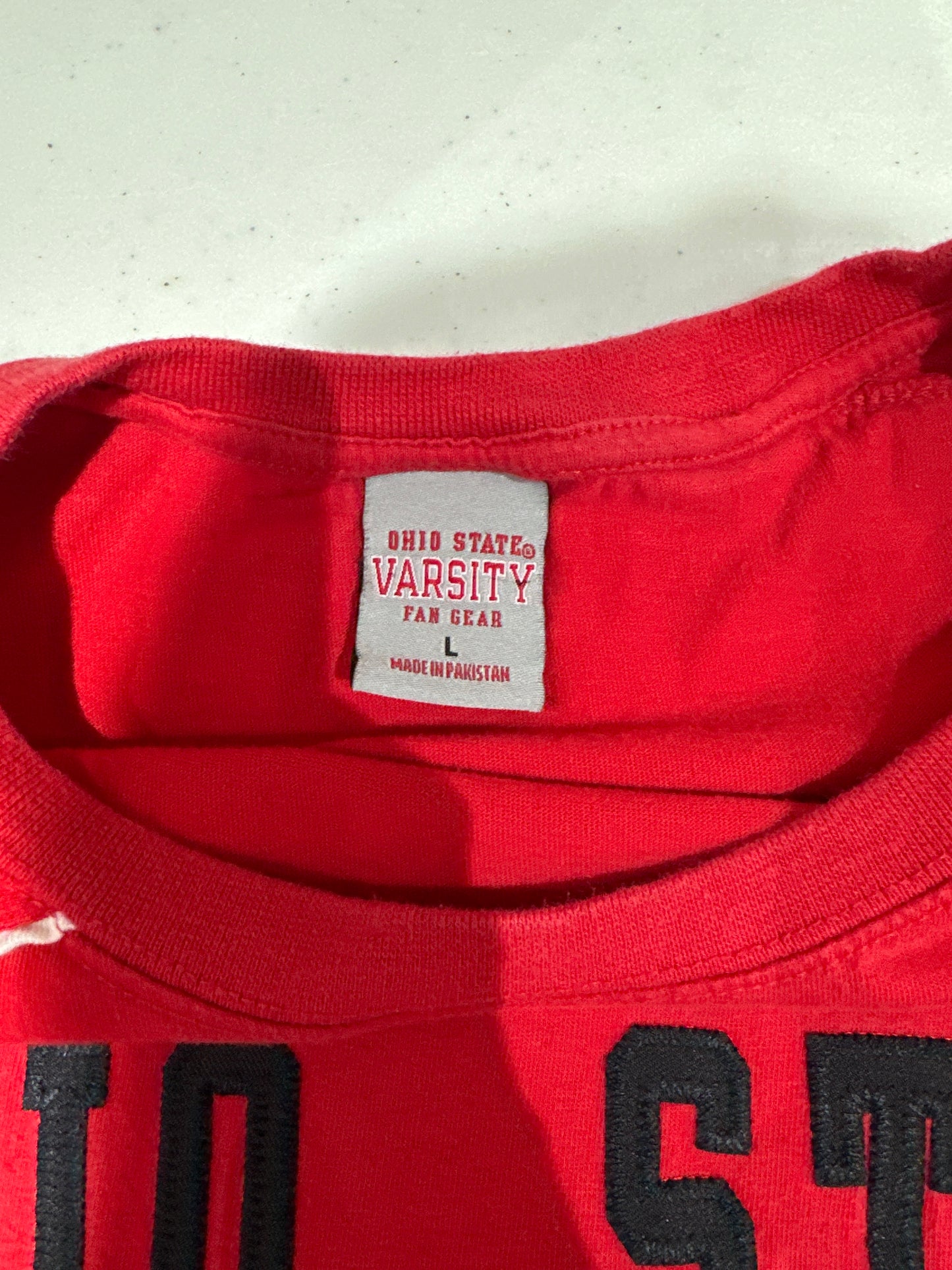 (Mens XL) 90s Ohio State Spell-Out Shirt 007
