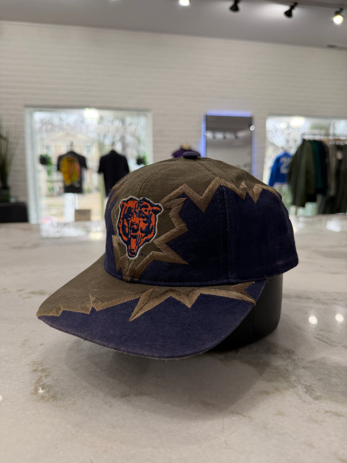 90s Chicago Bears Drew Pearson Jagged Edge Hat