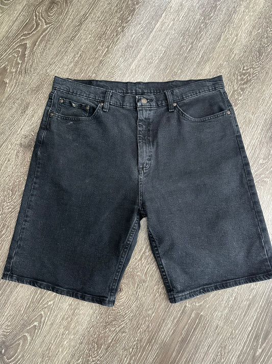 (Mens 36) Wrangler Black Denim Jorts