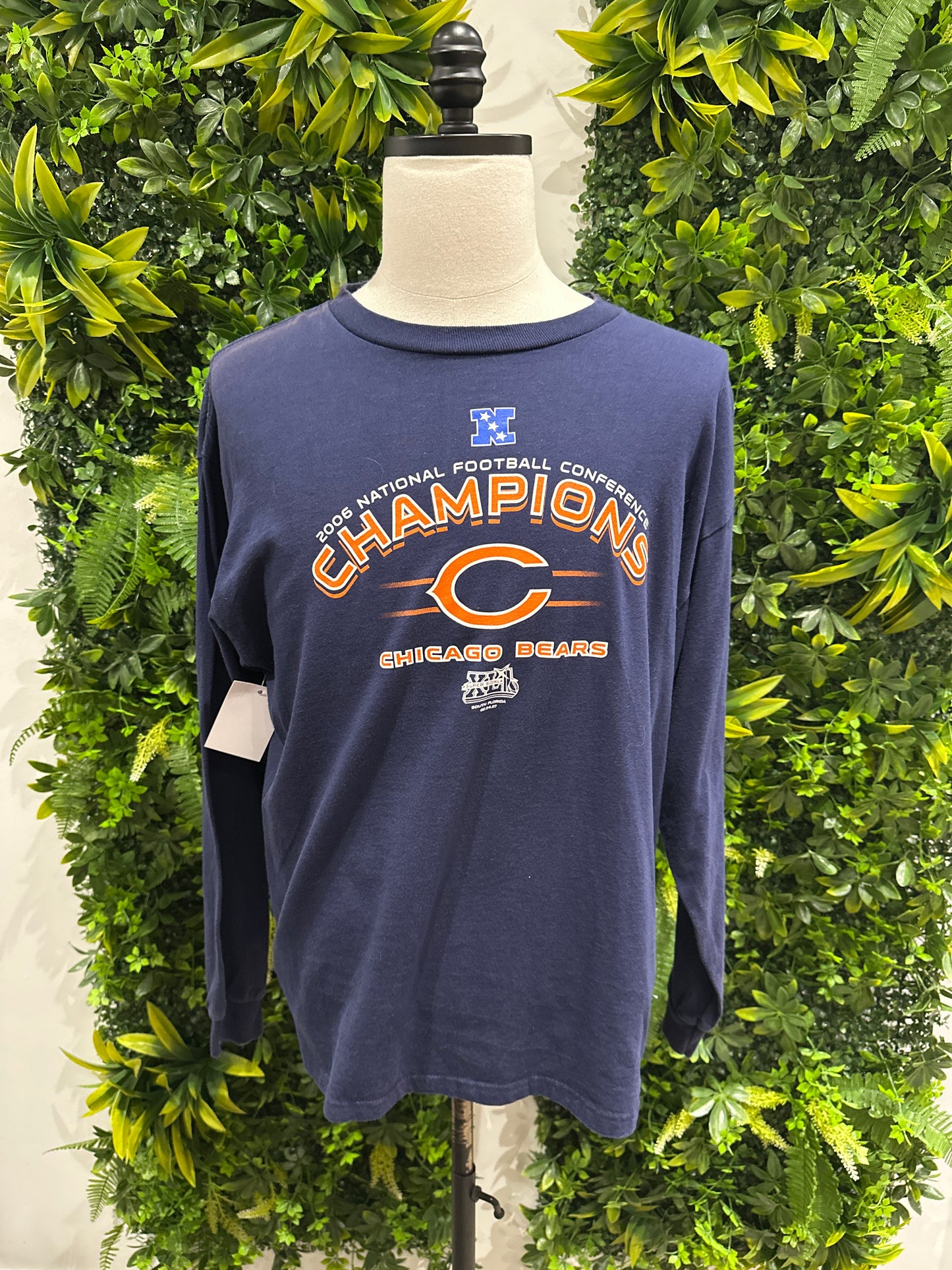(Mens Large) 2006 Chicago Bears NFC Champs Shirt 007