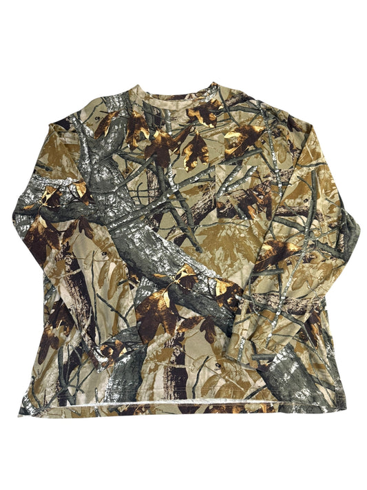 (Mens 2XL) Camo Long Sleeve Shirt