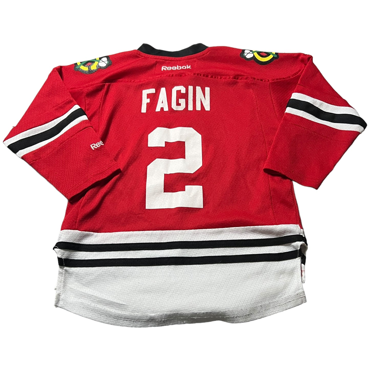 Fagin Chicago Blackhawks Jersey Kids Youth Large/XL #2 NHL Reebok