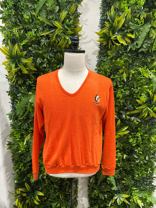 (Womens Medium) 80s Illinois Chief Sweater