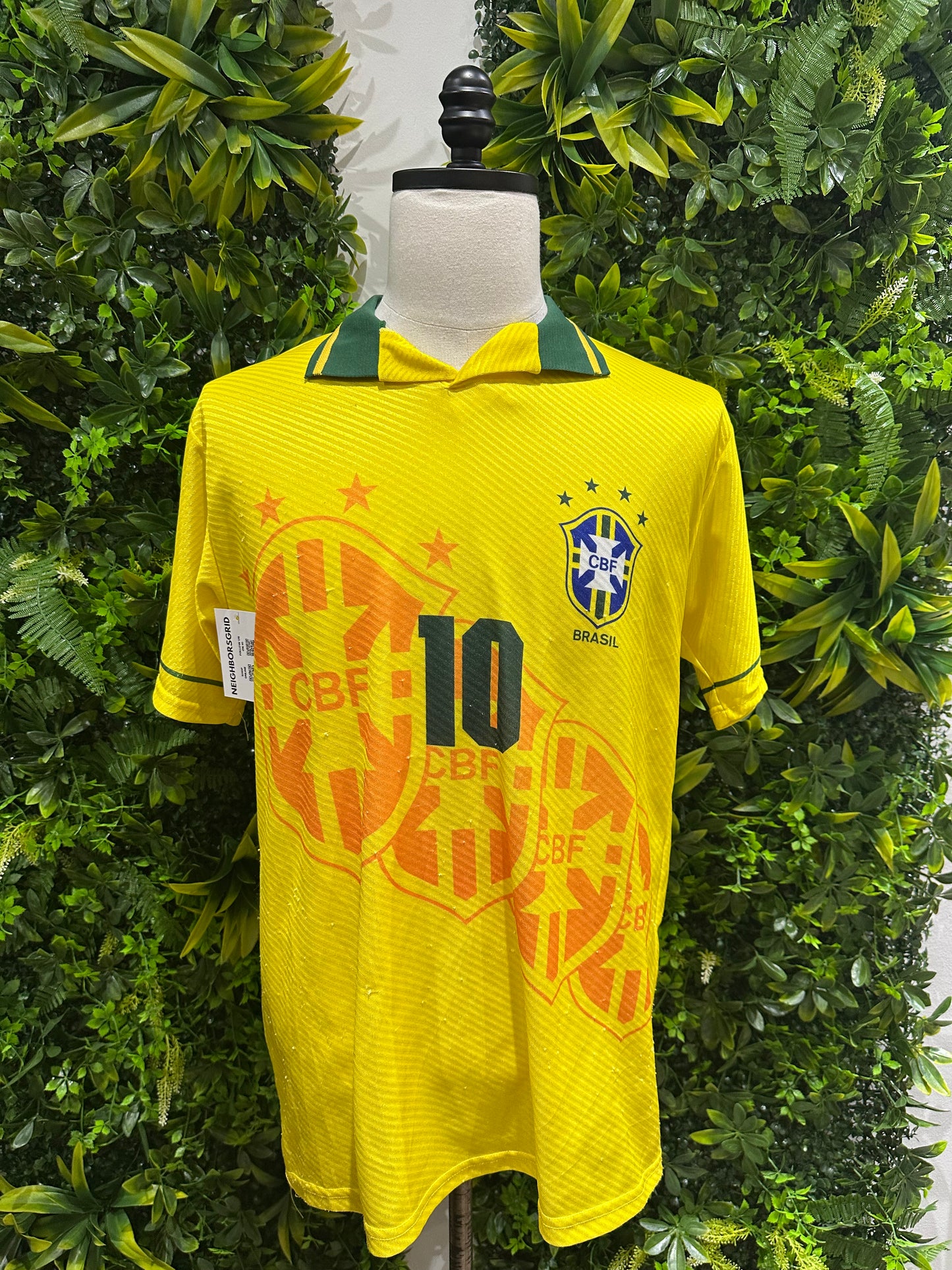 (Mens Large) 90s Brazil National Soccer Jersey 007