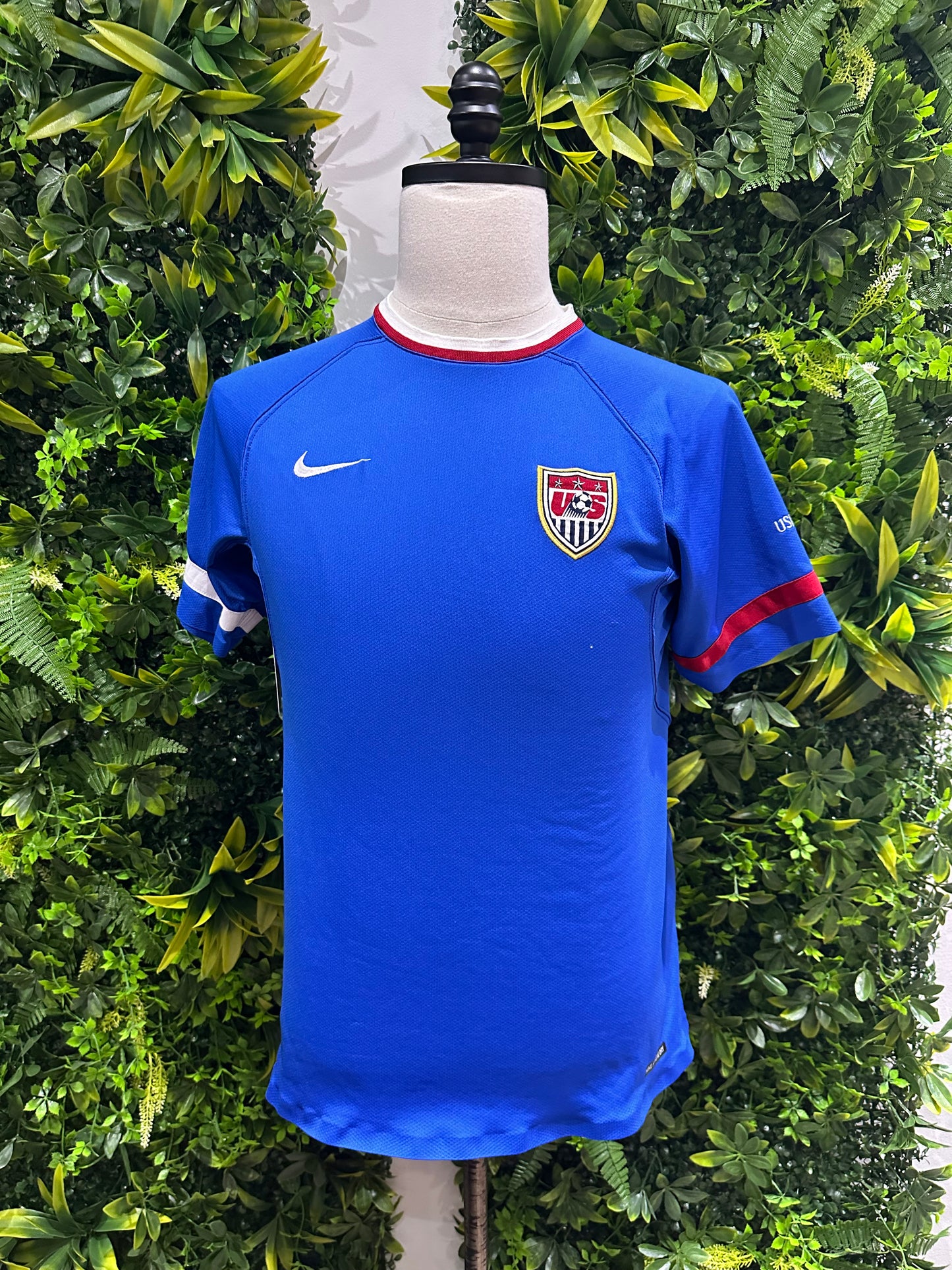 (Mens Small) Nike USA National Blue Soccer Jersey 007