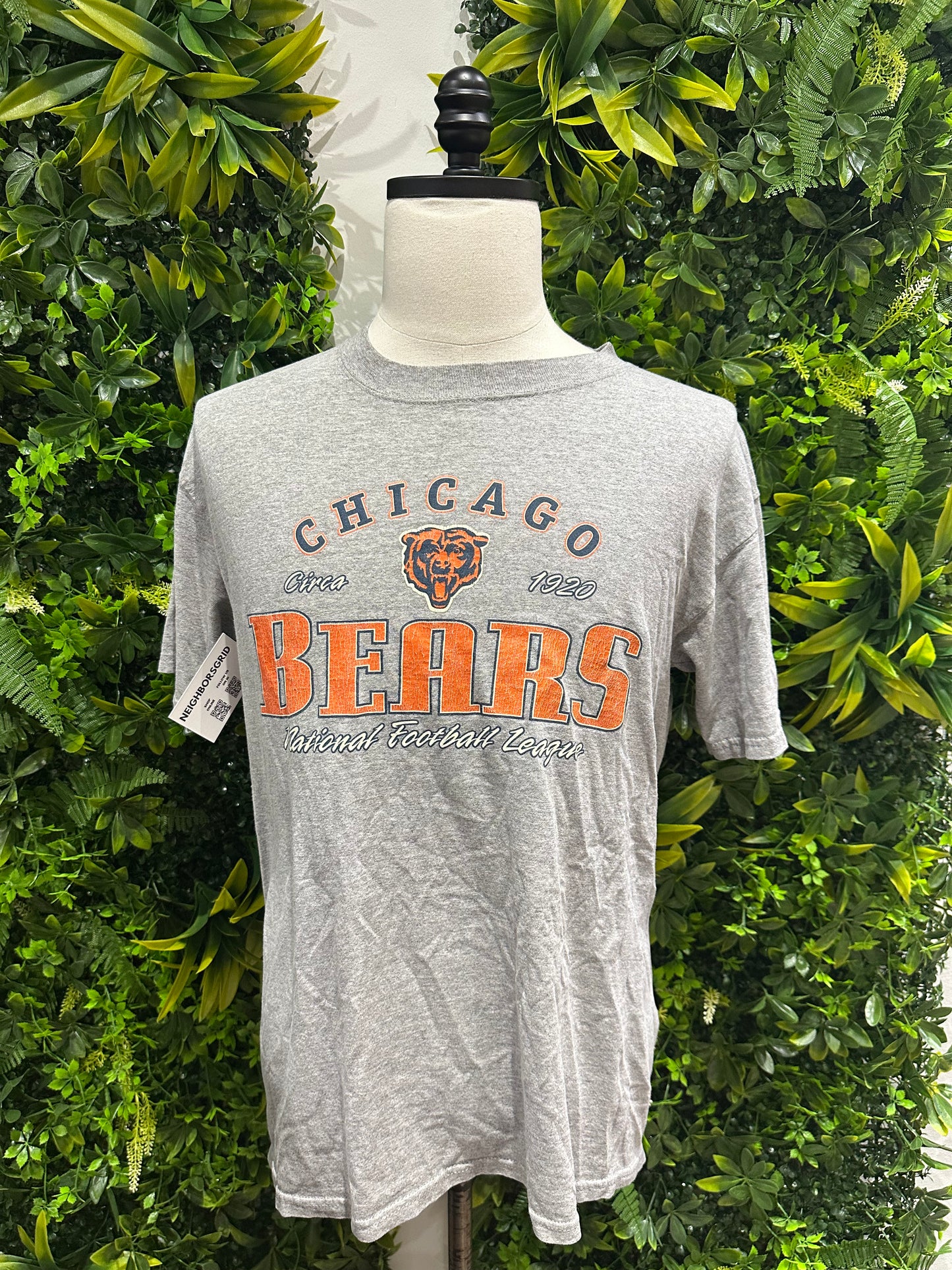(Mens Medium) NFL Chicago Bears Spell-Out Shirt 007