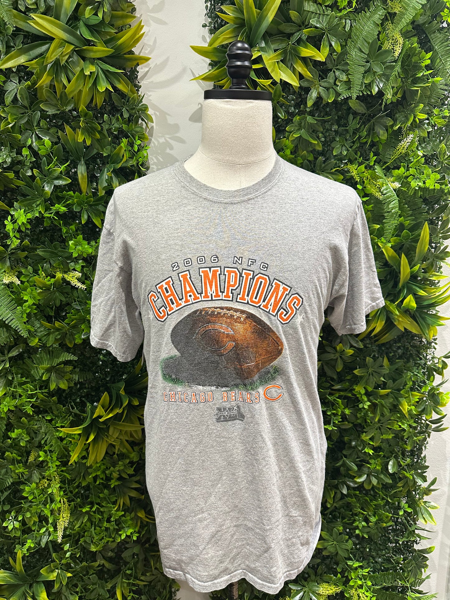 (Mens Large) 2006 Chicago Bears NFC Champions Shirt 007