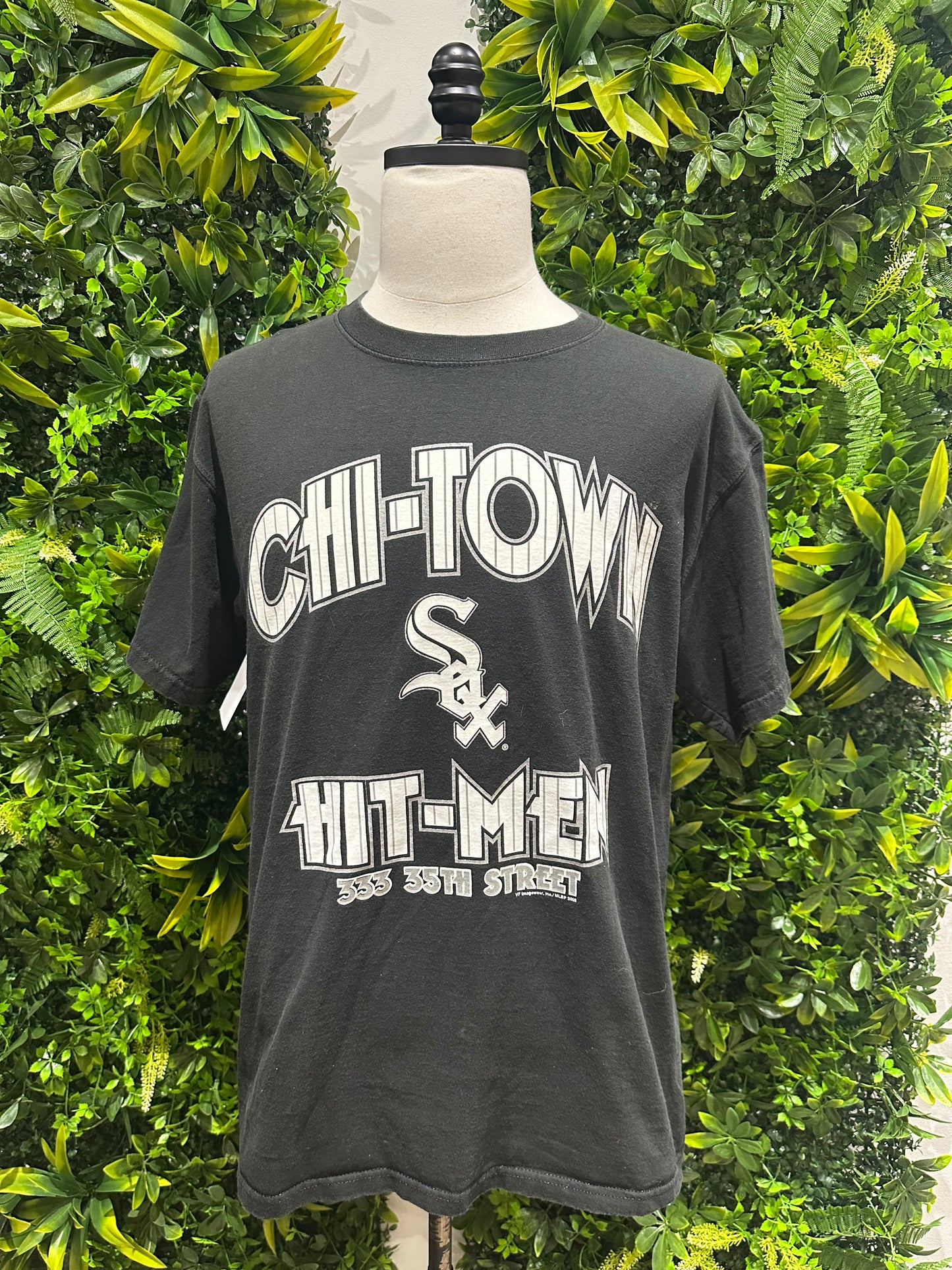 (Mens Large) 90s Chicago White Sox 'Chi-Town Hit-Men' Shirt 007