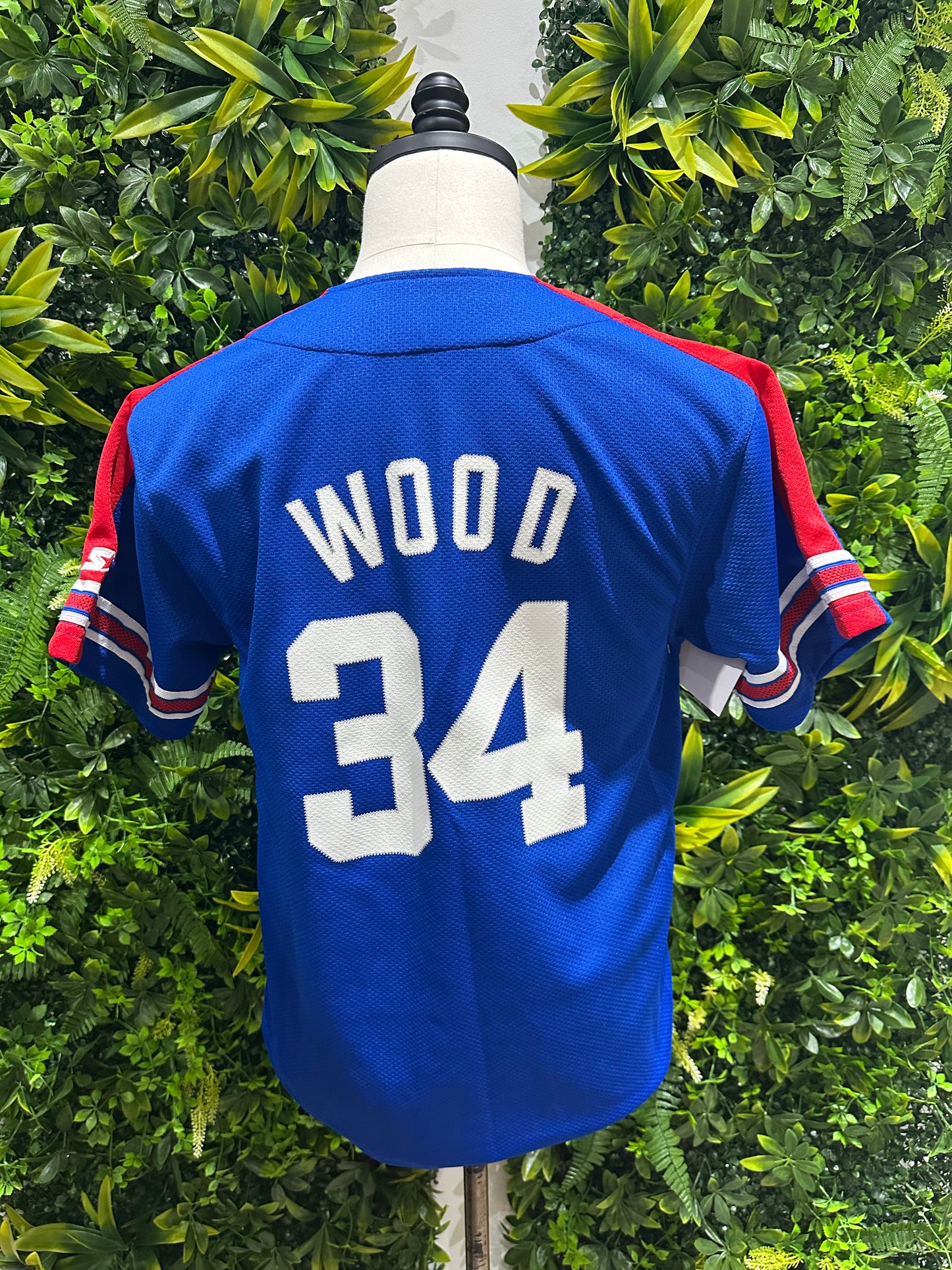 (Mens Medium) 90s Starter Chicago Cubs 'Kerry Wood' Jersey 007