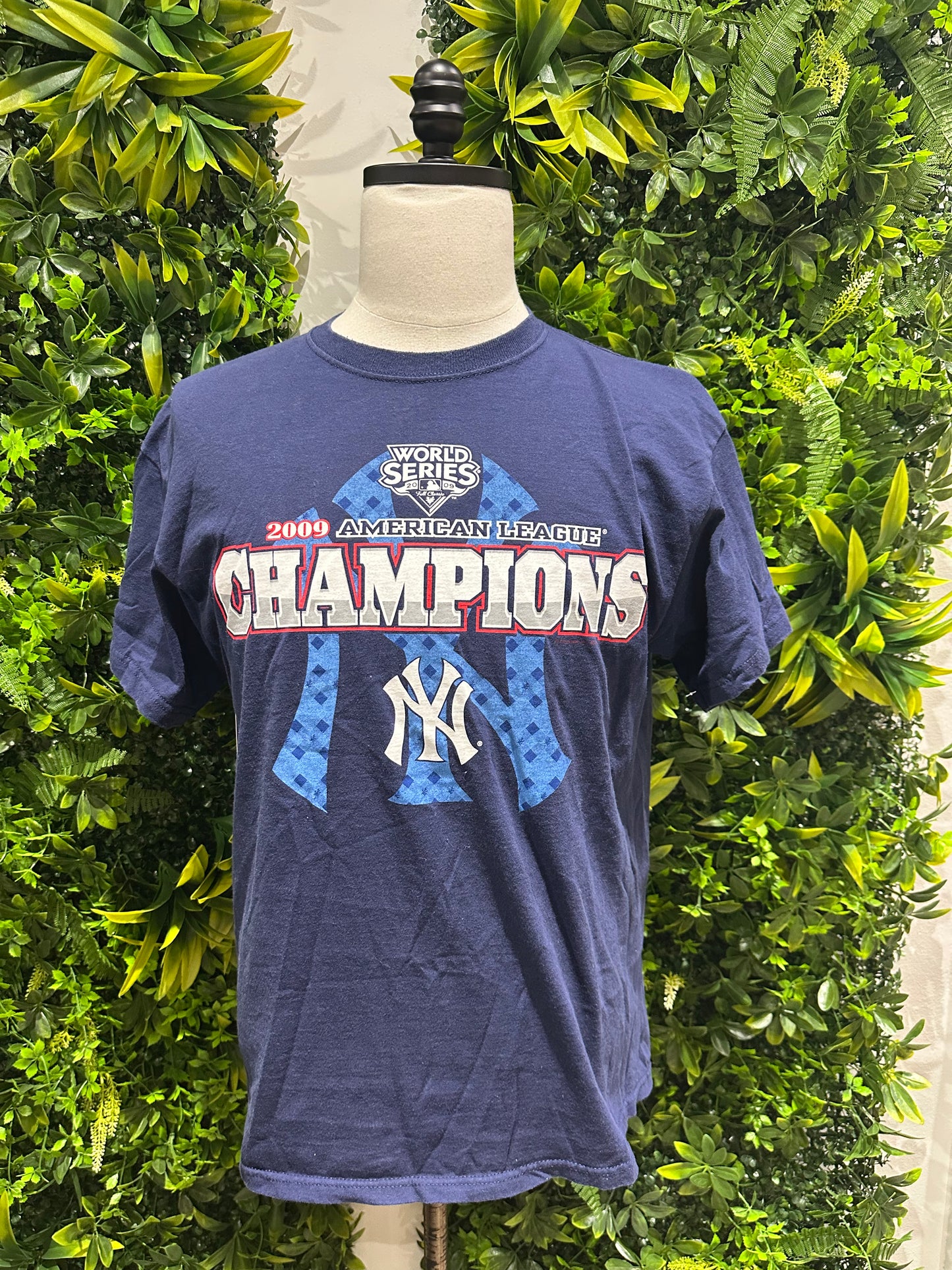 (Mens Large) 2009 New York Yankees American League Champions Shirt 007