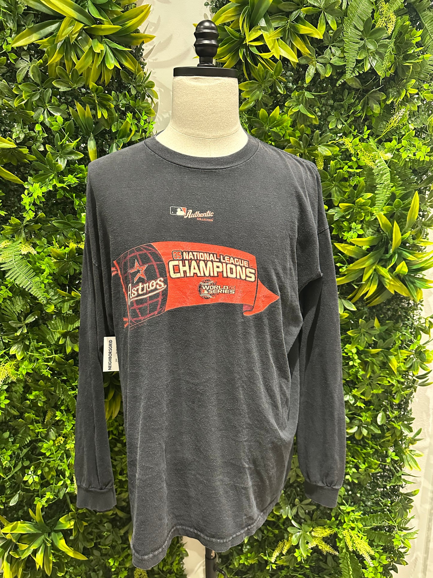 (Mens 2X) 2005 Houston Astros National League Champions Shirt 007