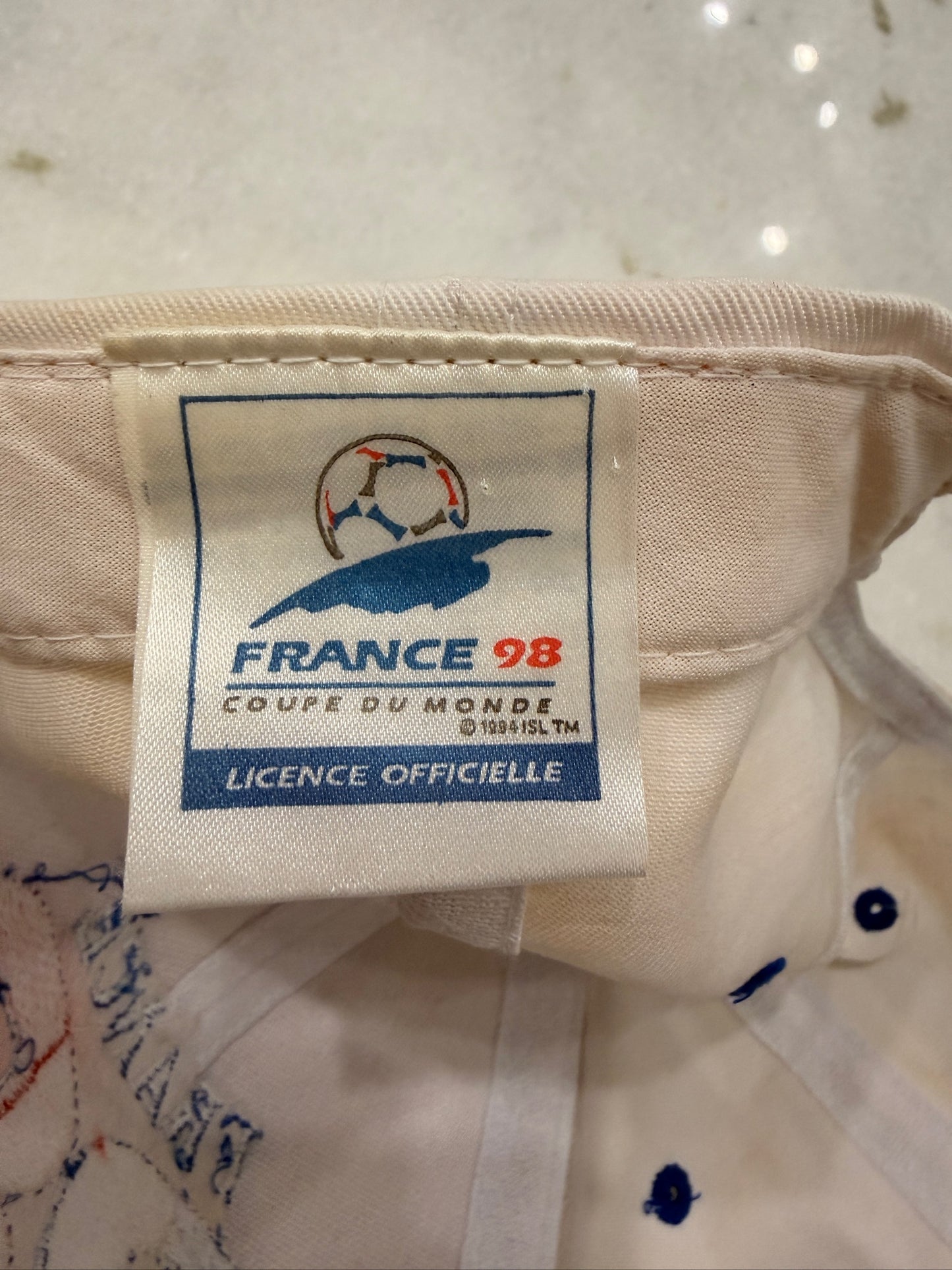 1998 World Cup Soccer France Hat Coupe Du Monde