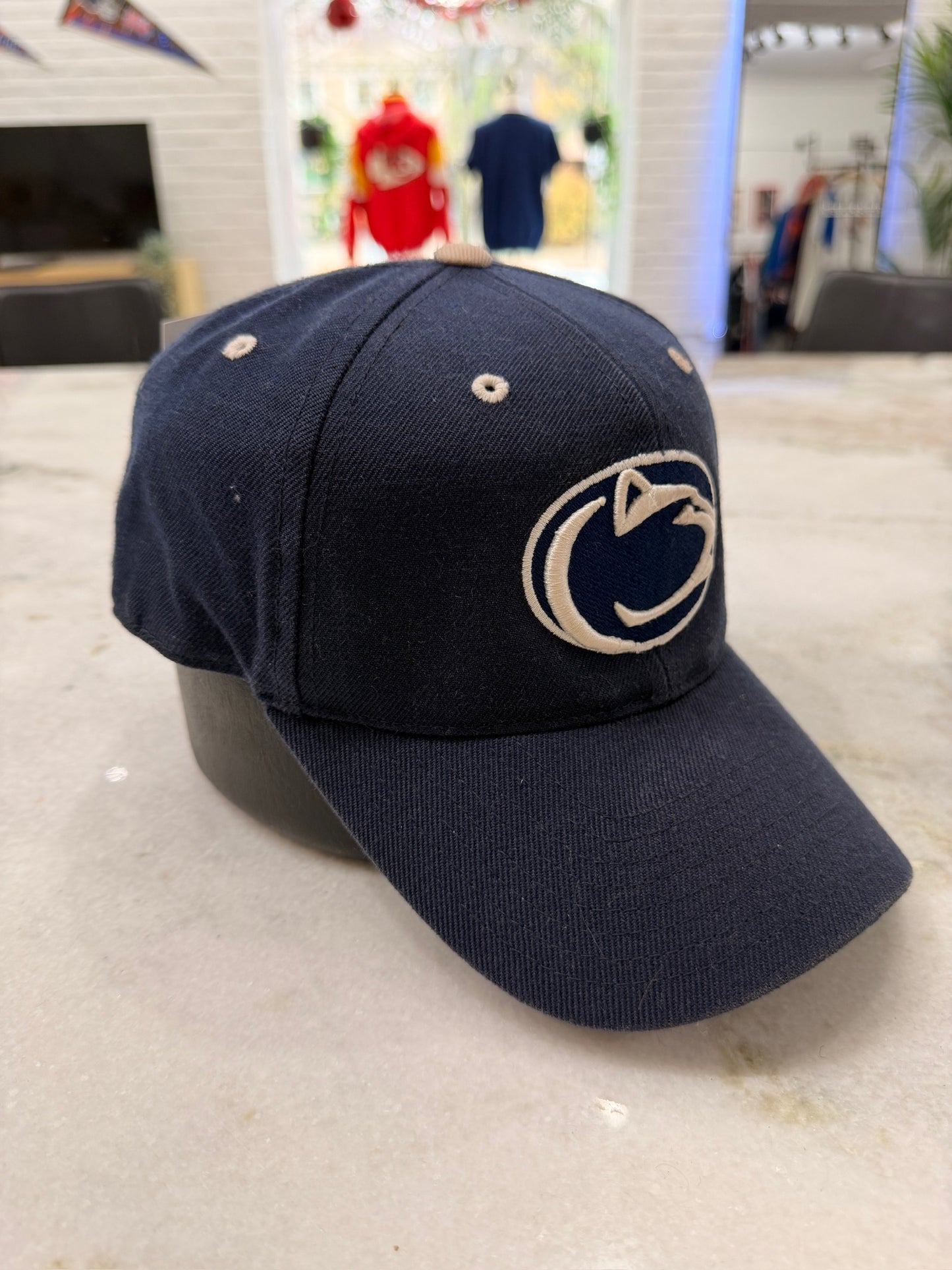 (Adult 7 3/8) Penn State Fitted Hat