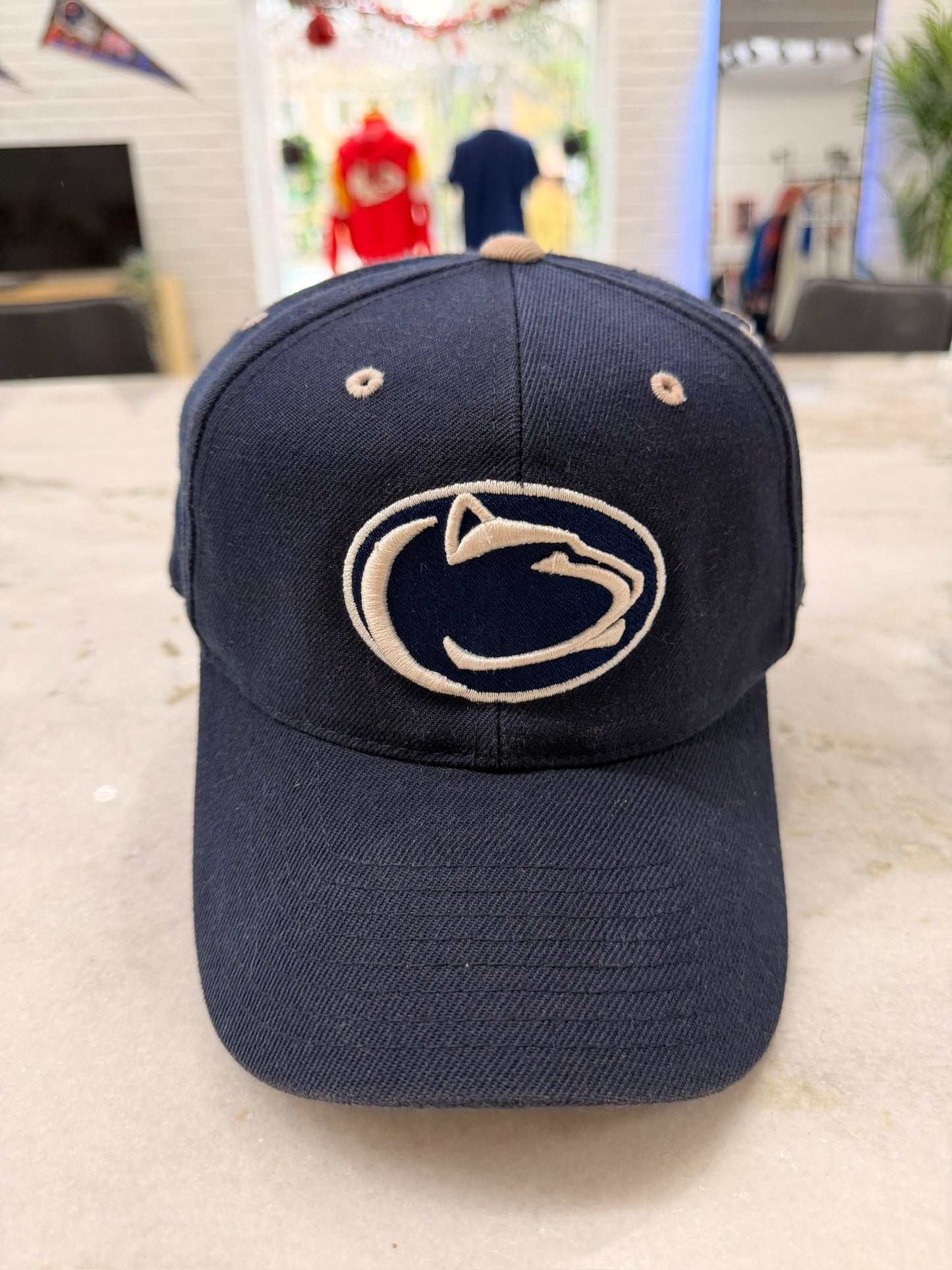 (Adult 7 3/8) Penn State Fitted Hat