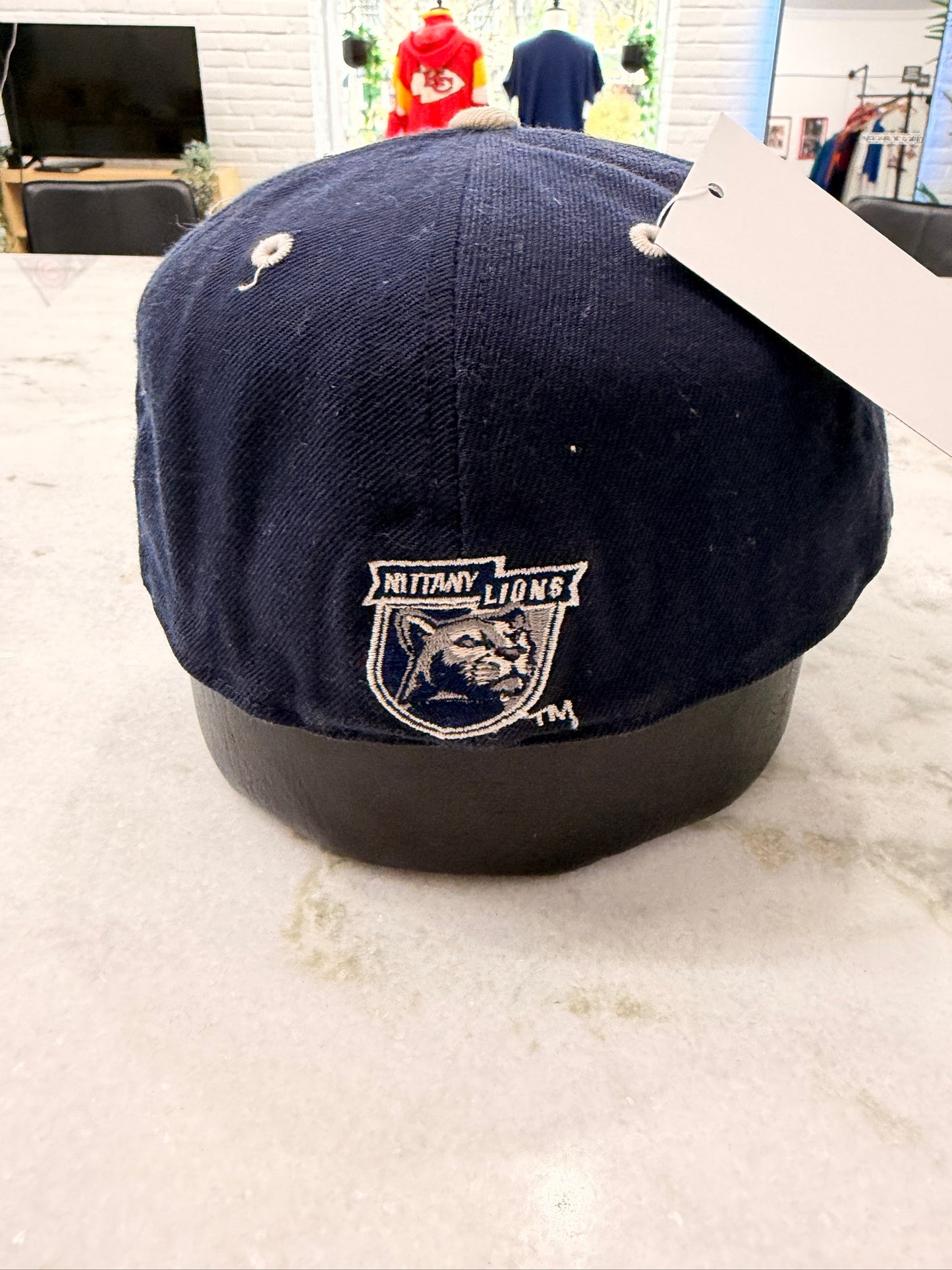 (Adult 7 3/8) Penn State Fitted Hat
