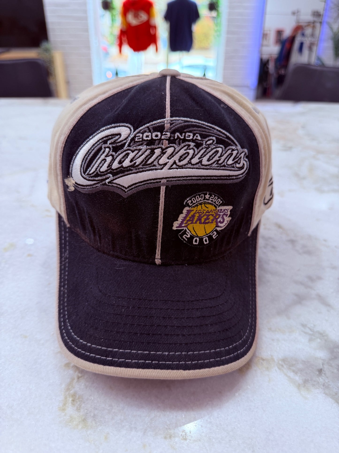 2002 LA Lakers Champion Hat