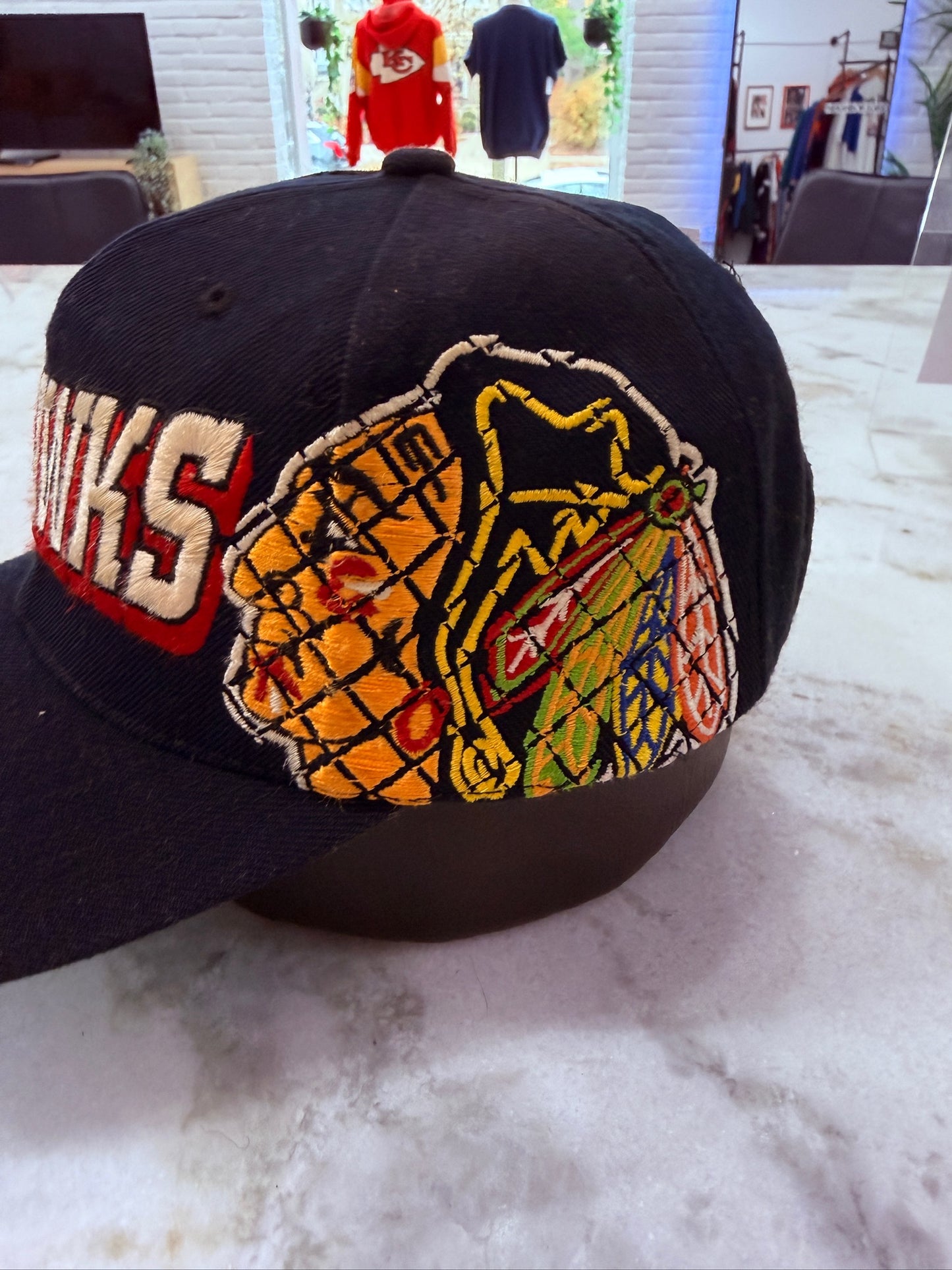 90s Chicago Blackhawks Shadow Hat