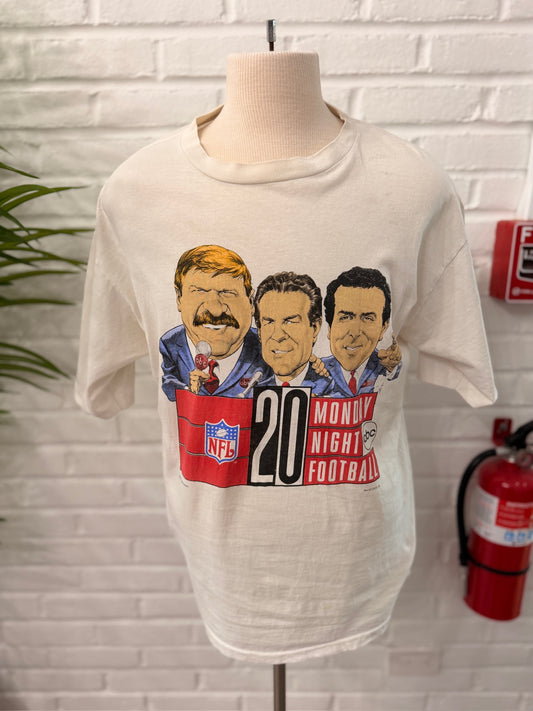 (Men XL) 90s Monday Night Football NFL Cariacture Shirt