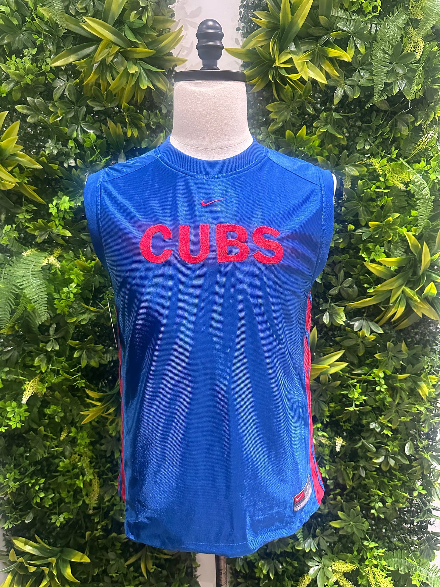 (Mens Medium) Nike Chicago Cubs Center-Swoosh Reversible Tank-Top 007