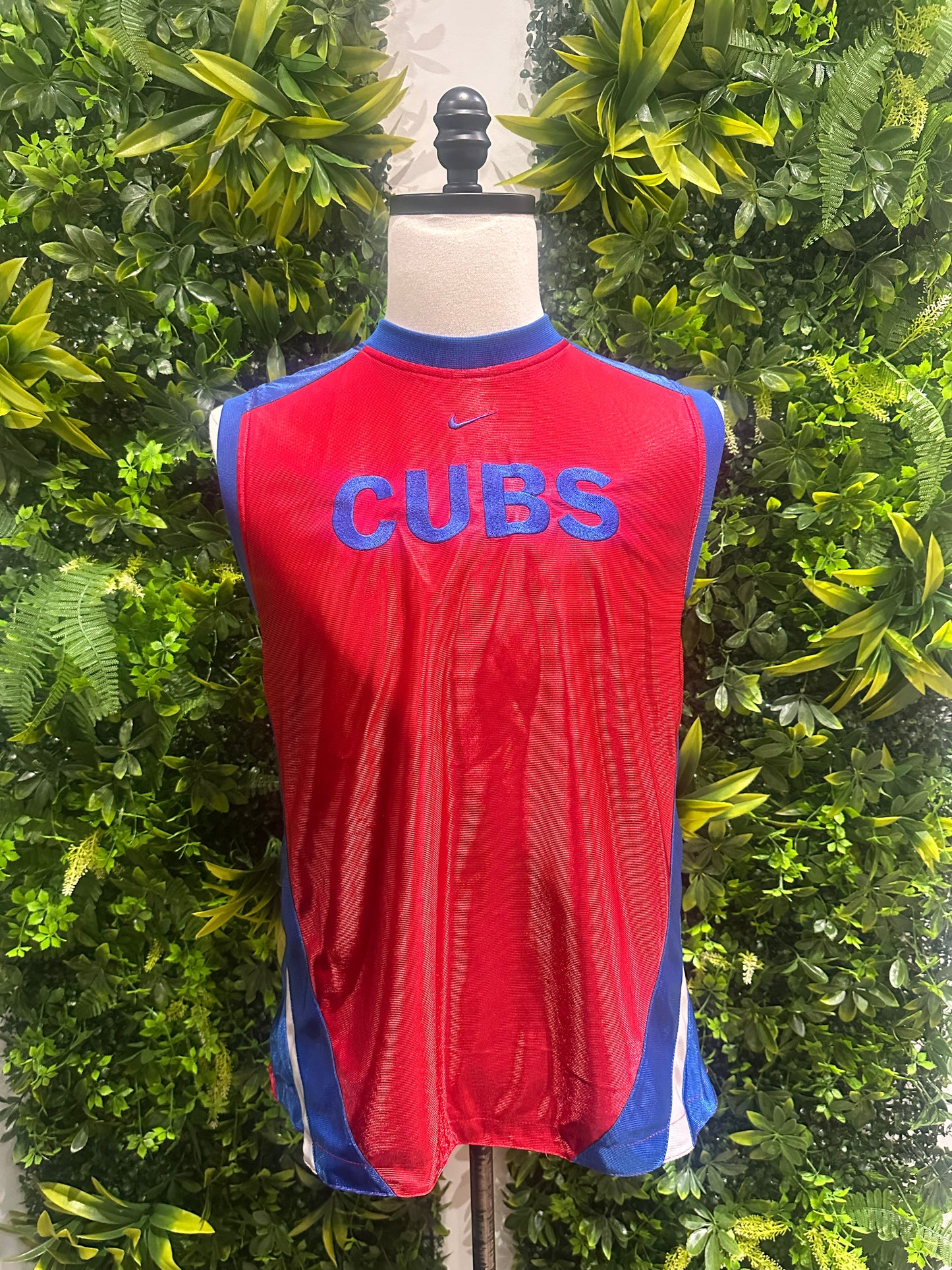 (Mens Medium) Nike Chicago Cubs Center-Swoosh Reversible Tank-Top 007