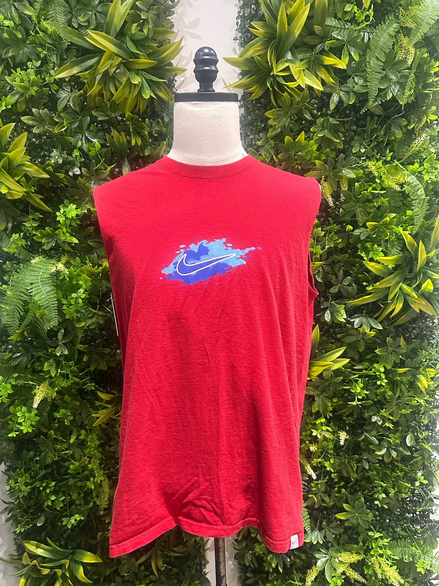 (Mens Large) Nike Red Tank-Top 007